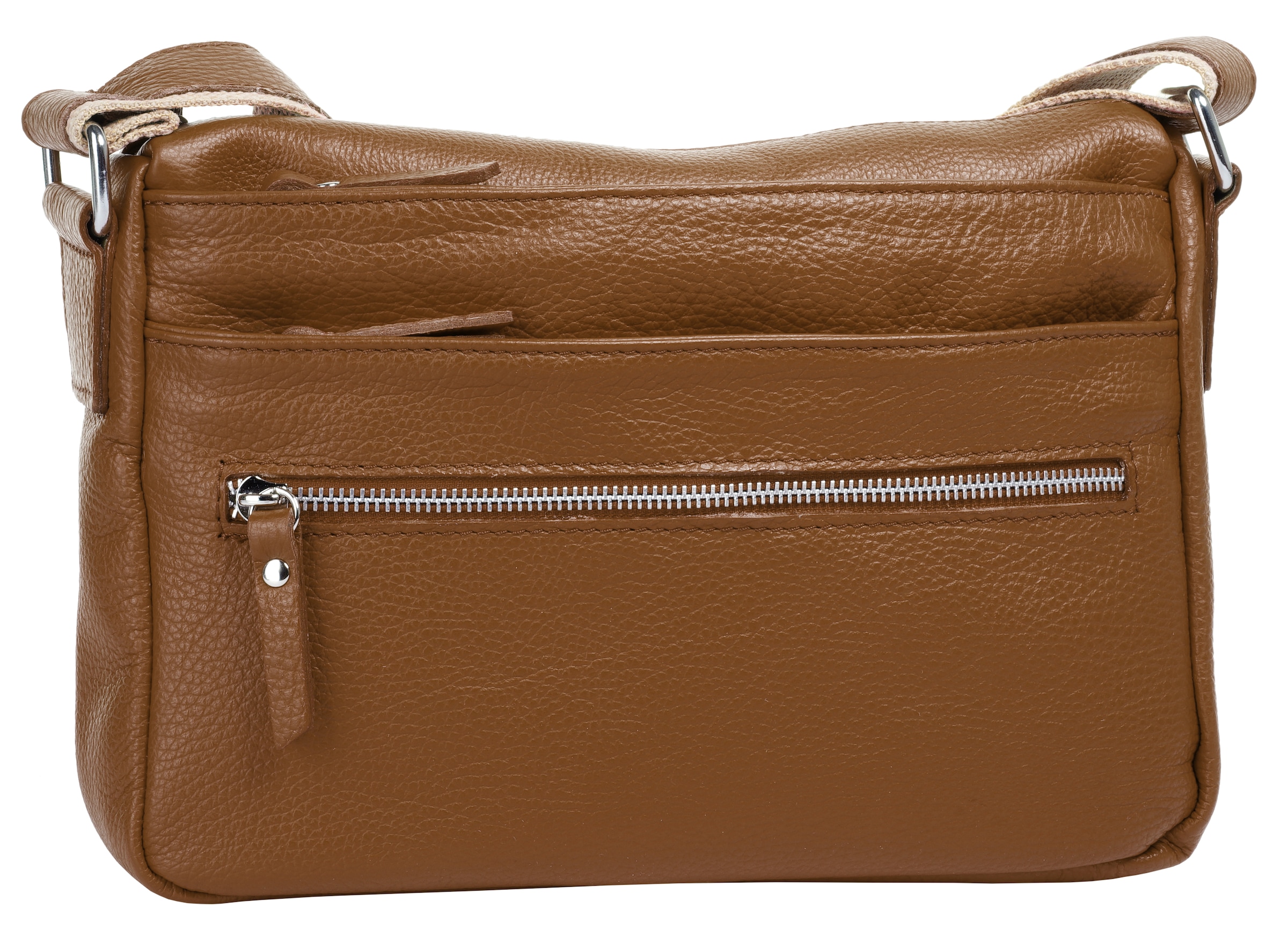 Samantha Look Umhängetasche echt Leder, Made in Italy