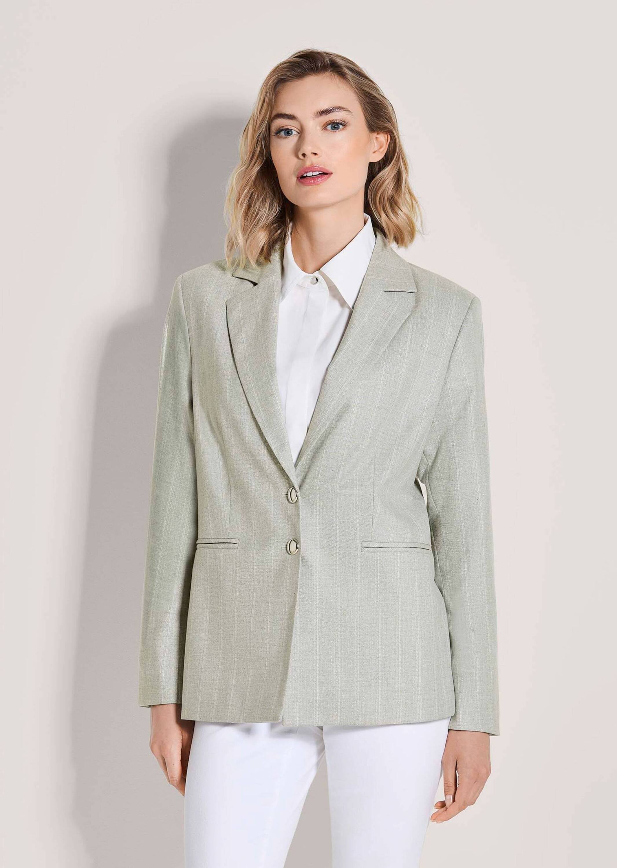 MADELEINE Jackenblazer »Blazer Eleganter Einreiher mit Nadelstreifen«