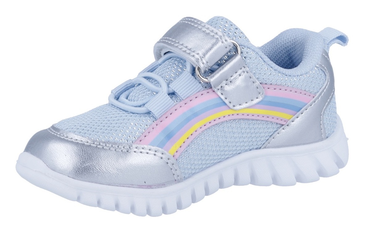 Richter Sneaker »Wallaby WMS: Mittel«, Klettschuh mit Regenbogen-Print, Größenschablone zum Download