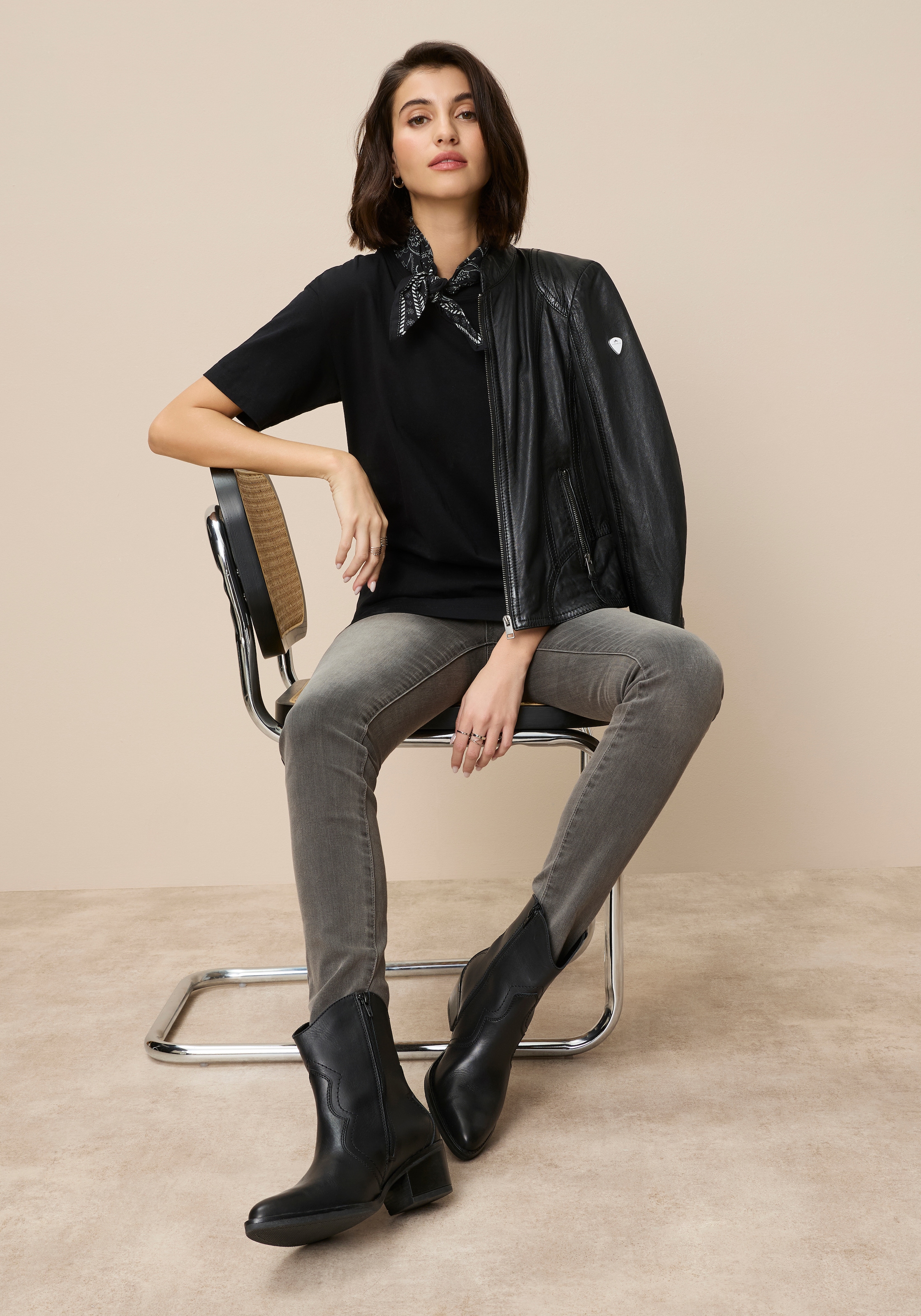 Tamaris Oversize-Shirt in Longform mit abgerundetem Saum