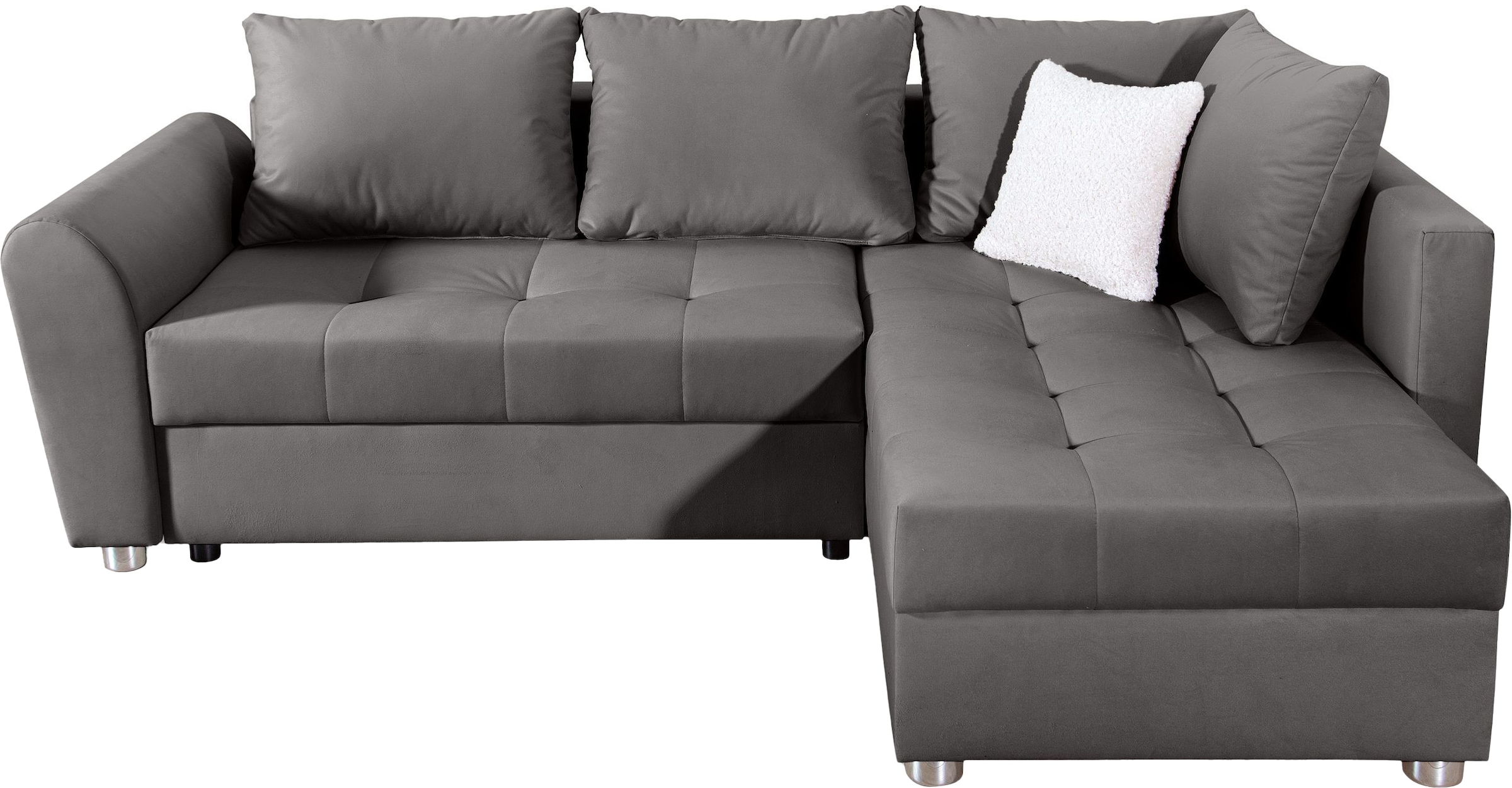 COLLECTION AB Ecksofa »Jana L-Form«, inkl. Bettfunktion,Bettkasten und Bonnelfederkern