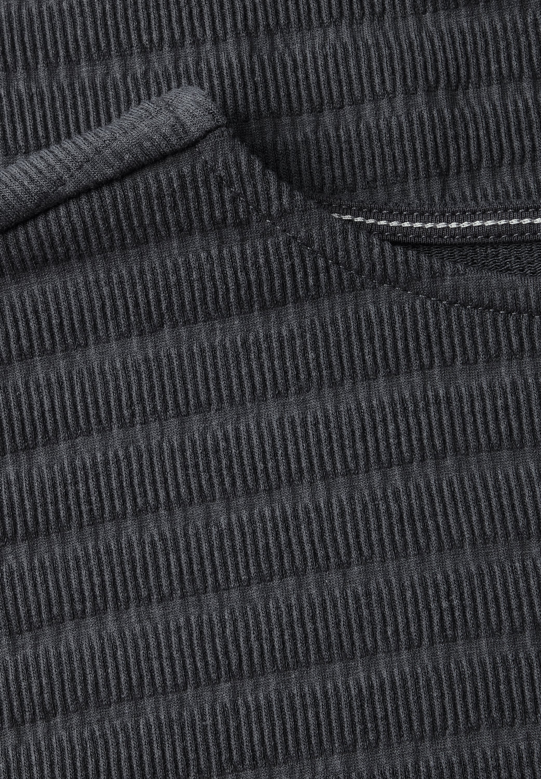 Cecil T-Shirt, in Smok-Optik und mit Knoten-Detail