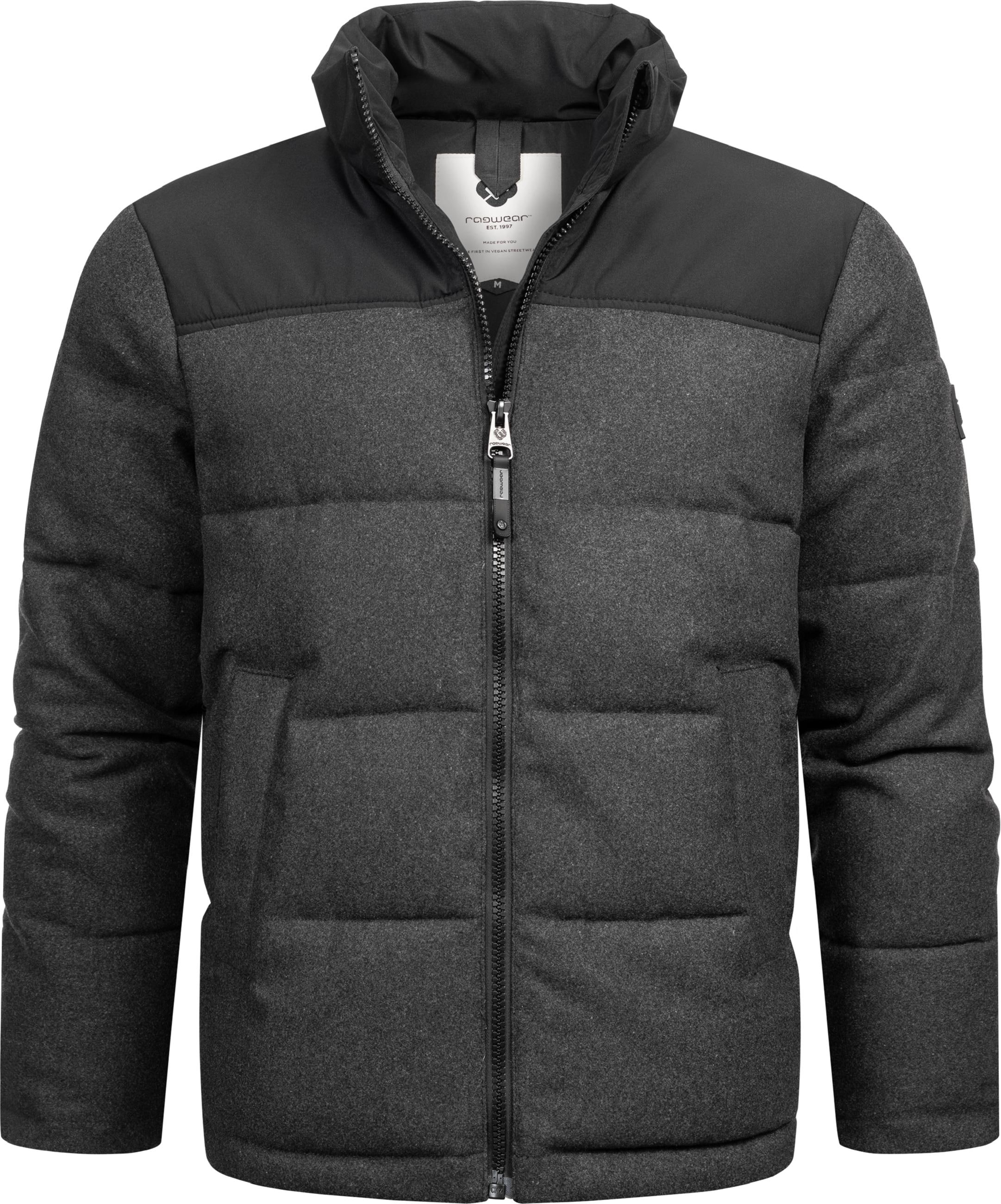 Steppjacke »Steppjacke Waldess«, ohne Kapuze, Gesteppte Herren Outdoorjacke in Woll-Optik