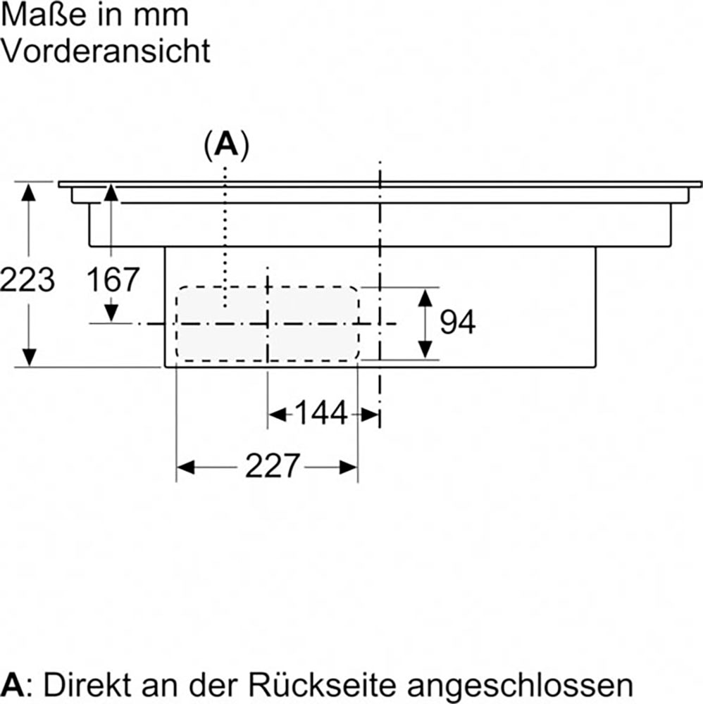 NEFF Kochfeld mit Dunstabzug »V58NBS1L0«, mit einfacher Touch Control Bedienung