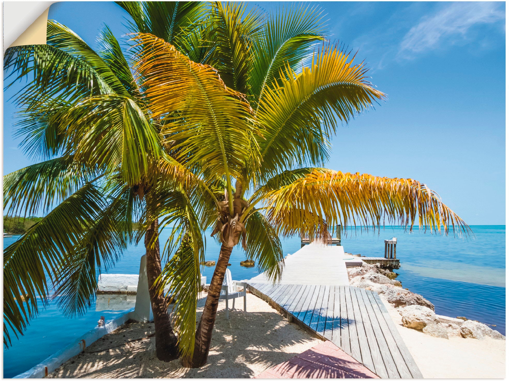 Artland Wandbild »Florida Keys Himmlischer Blick«, Strand, (1 St.), als Leinwandbild,...