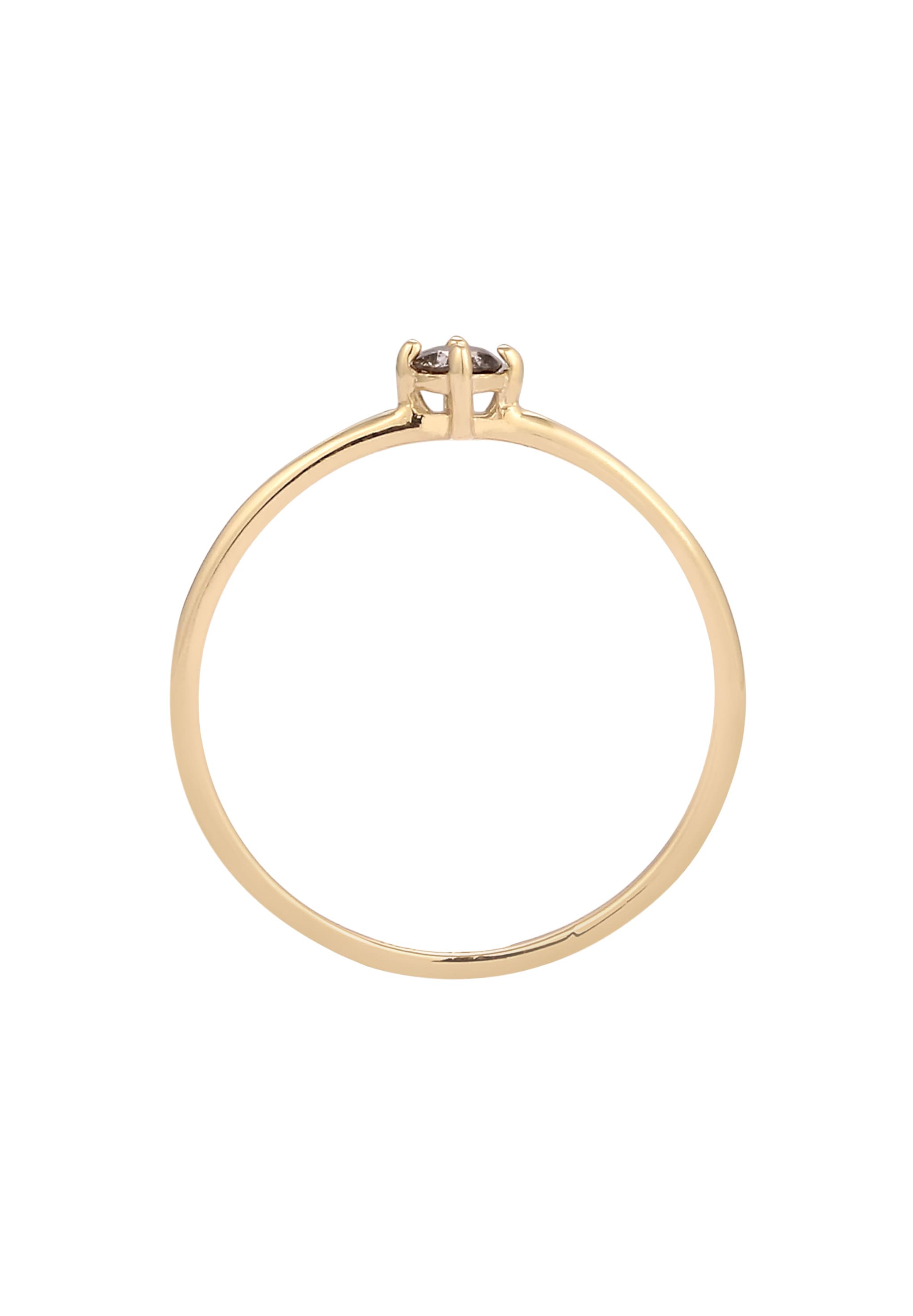 Elli DIAMONDS Diamantring »Ring Diamant Salt & Pepper (0.11ct) 375 Gelbgold«