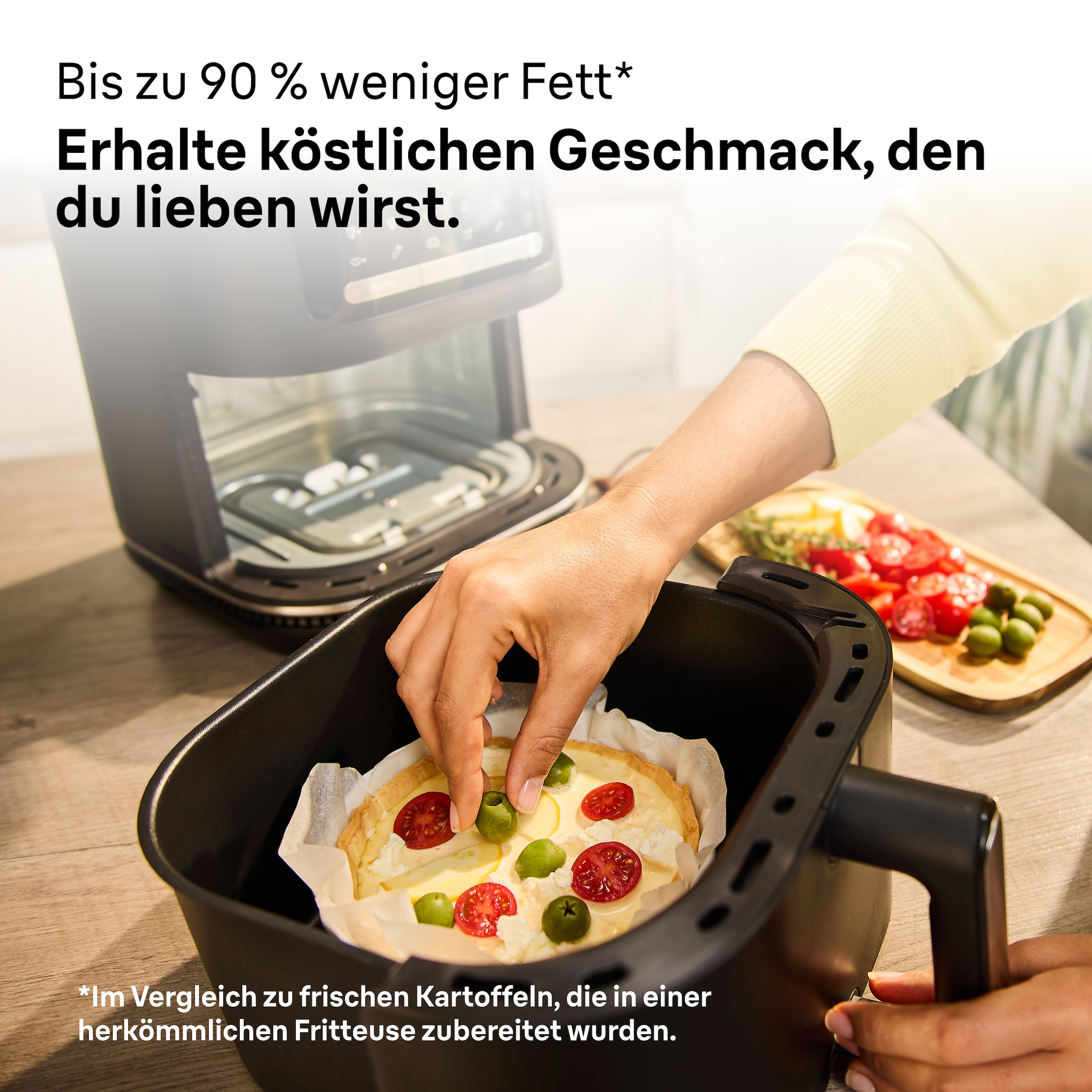 Braun Heißluftfritteuse »MultiFry HF 5054I BK« 2000 W 2 in 1-Gerät: Frittieren & Backen, 2.000 Watt, digitales Display