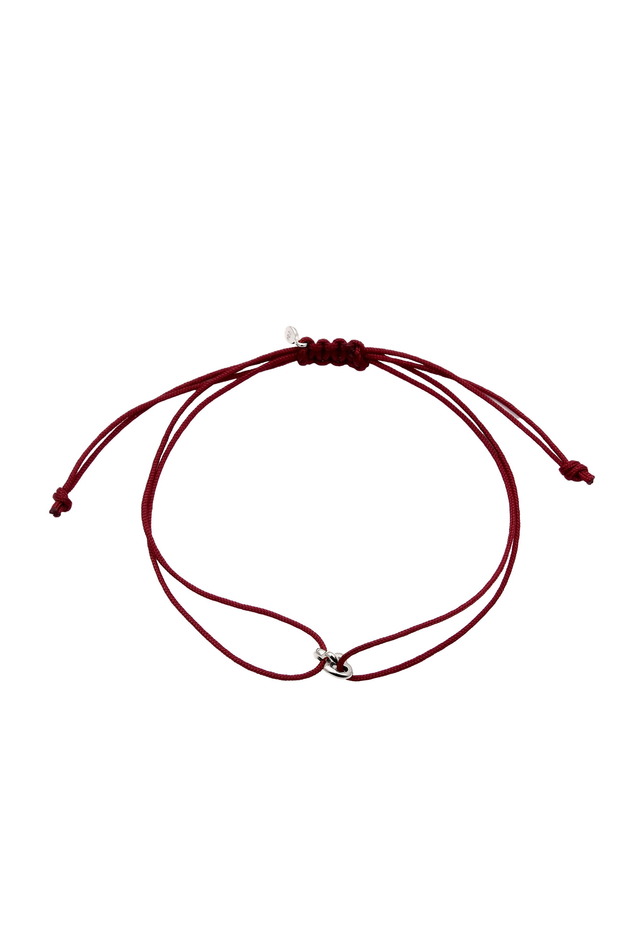 Elli Armkette »Armband Nylon mit Herz 925 Sterling Silber«