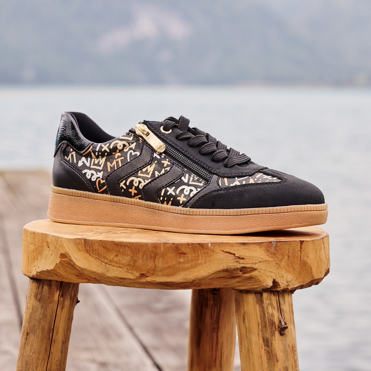 MARCO TOZZI Plateausneaker, Halbschuh, Schnürschuh, Freizeitschuh mit Feel-Me-Ausstattung