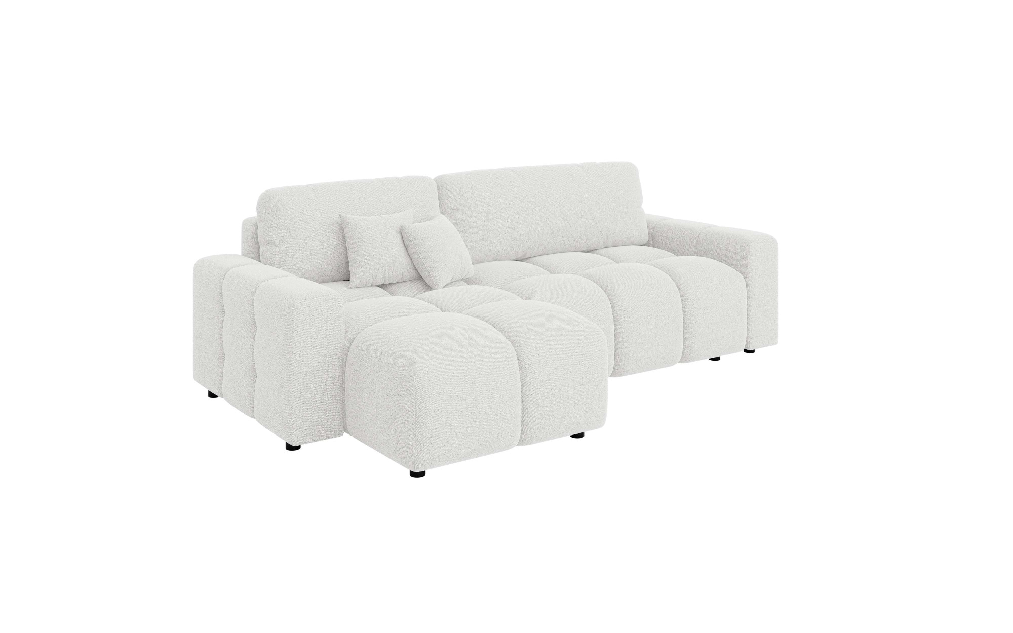 INOSIGN Ecksofa »FELICI, Schlafsofa 233cm, L-Form mit Recamiere beidseitig montierbar« Designsofa mit Bettfunktion und Bettkasten, Maße B/T/H: 233/142/88 cm