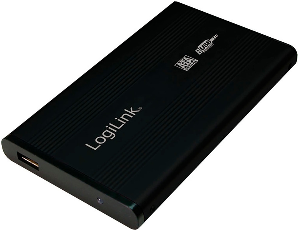 LogiLink HDD-Festplatte »USB 2.0 Aluminium-Gehäuse für 2,5 Zoll SATA HDD«, 2,5 Zoll, Anschluss USB 2.0