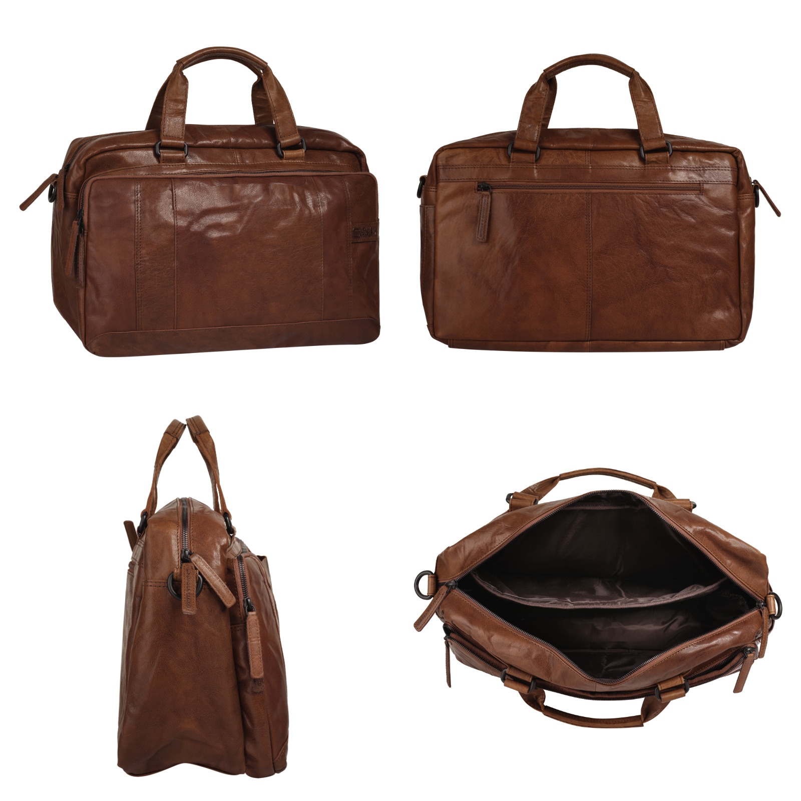 Spikes & Sparrow Reisetasche, echt Leder