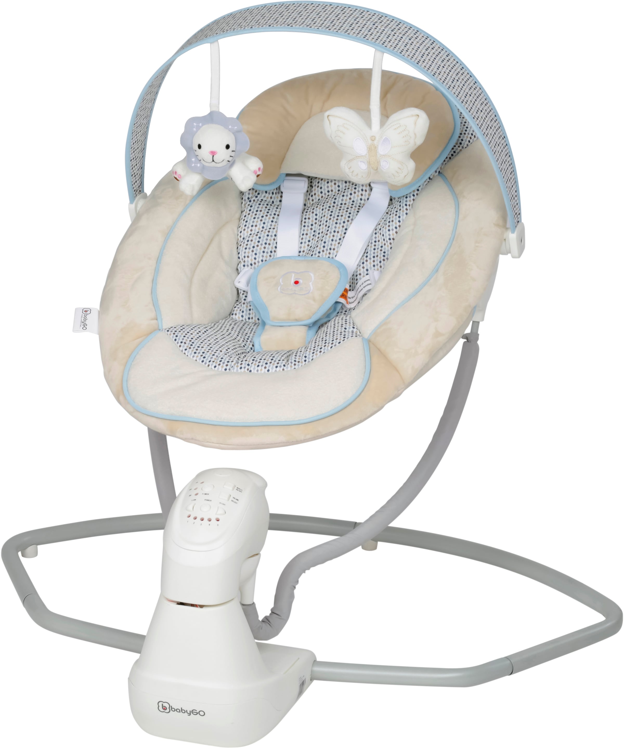 Babywippe »Cuddly, beige«, bis 9 kg, elektrisch, mit Sound