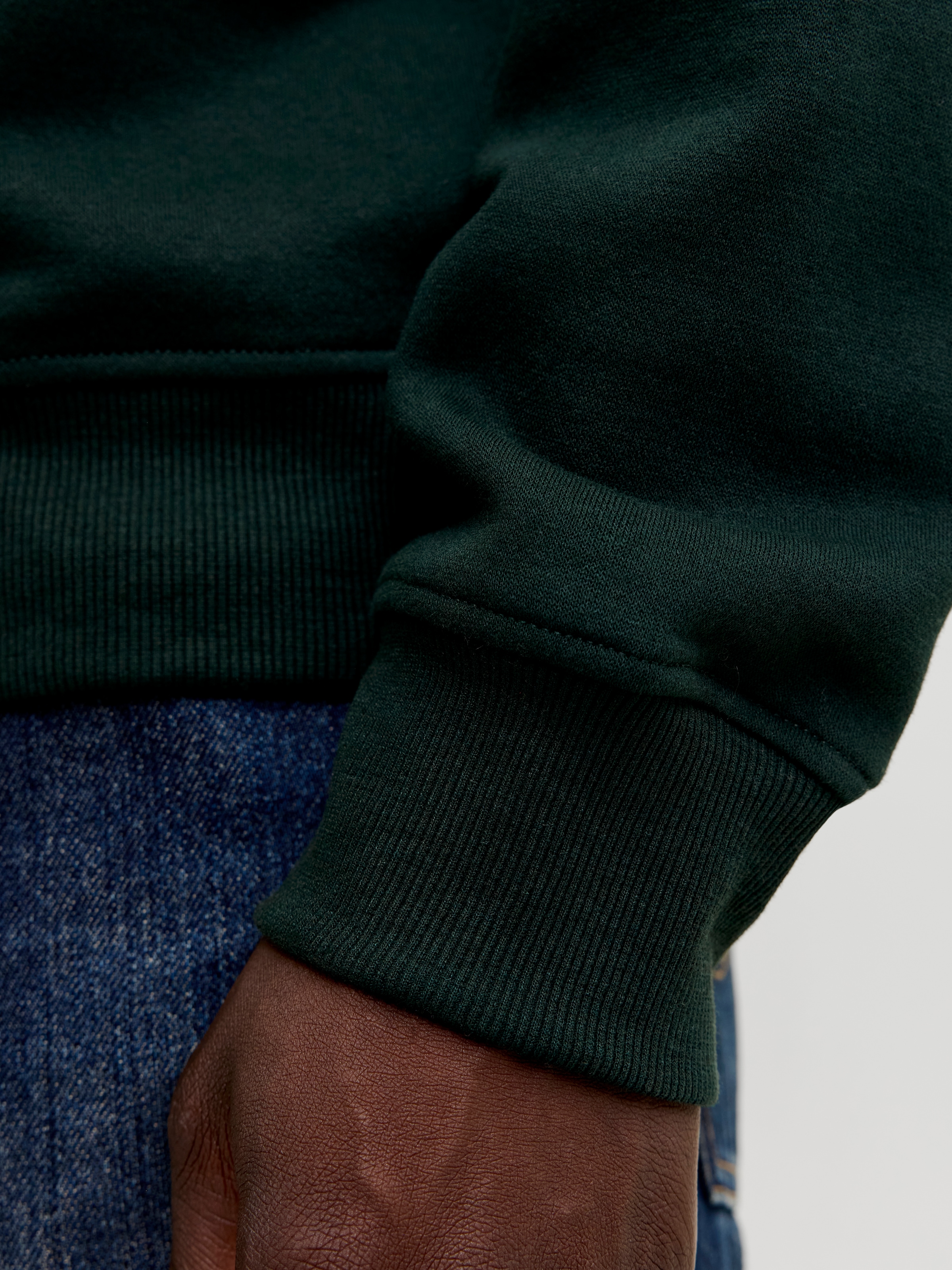 Jack & Jones PlusSize Kapuzensweatshirt »JJMUNK SWEAT HOOD PLS«, Materialmix, normal geschnitten
