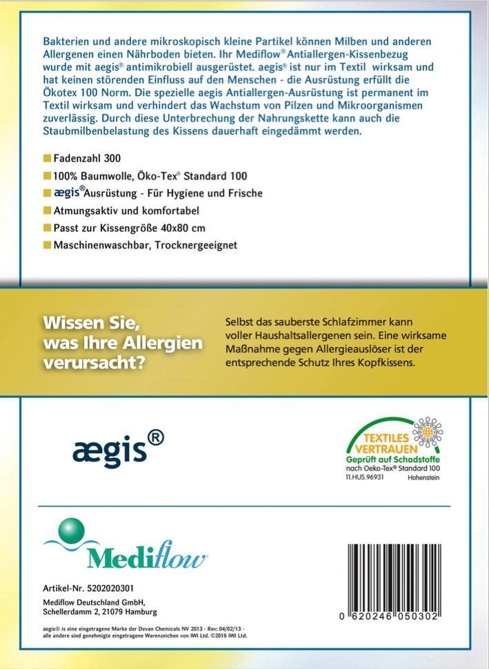 Mediflow Baumwollkissen »5035«, Bezug: 100% Baumwolle, (1 St.)