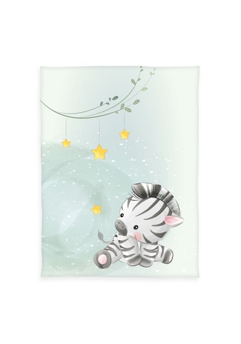 Babydecke »Zebra, Microfaserflausch, 100 % Polyester«