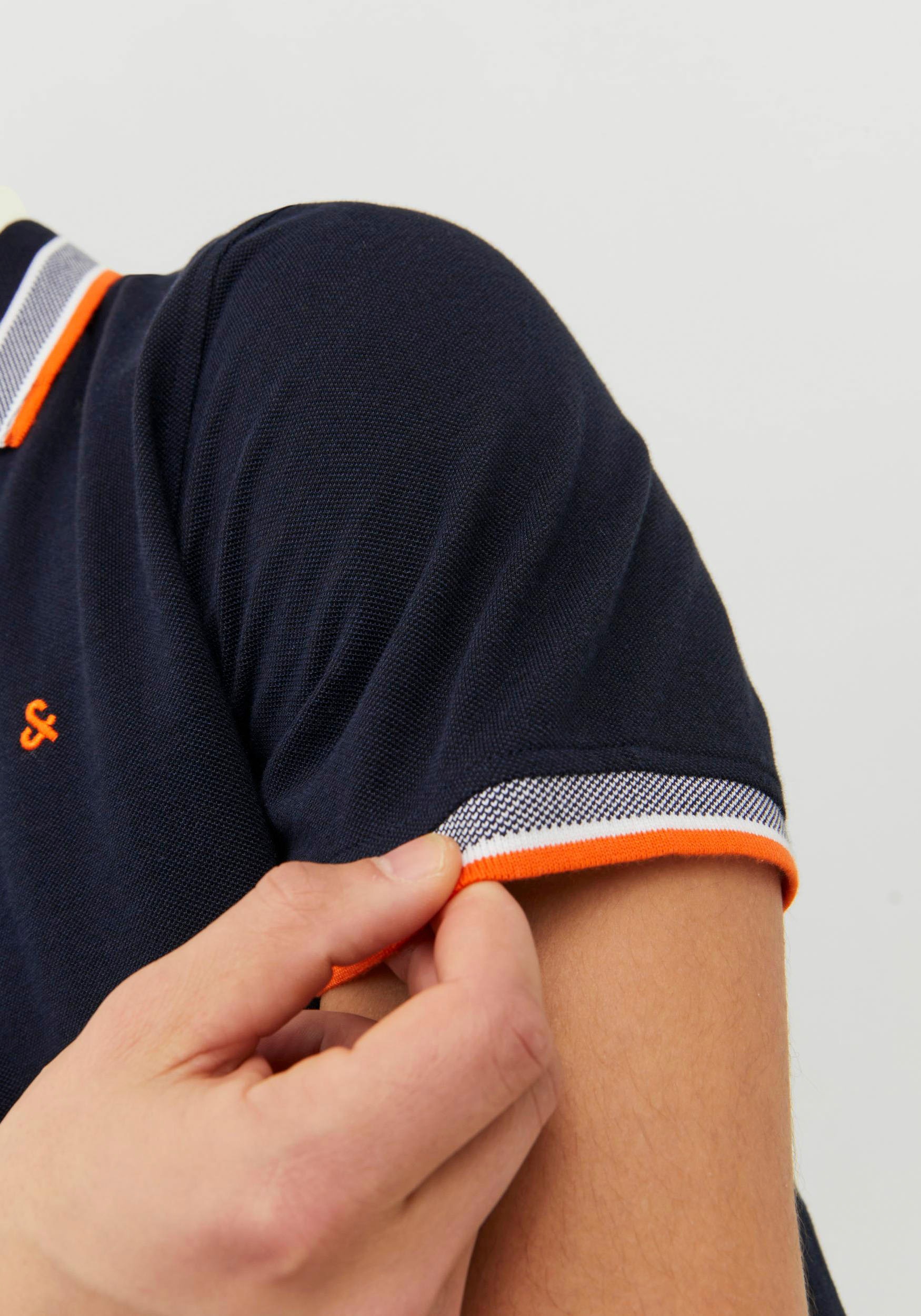 Jack & Jones Poloshirt »JJEPAULOS POLO SS NOOS«, mit Logo Stickerei