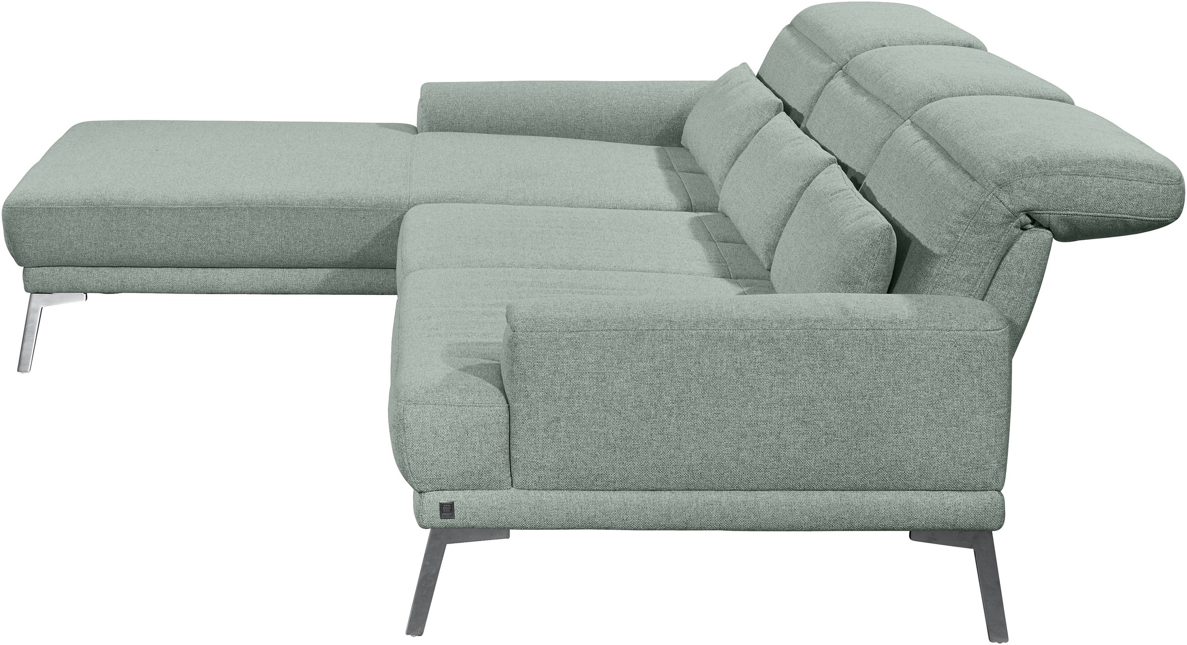 Musterring Ecksofa »MR 4580« mit Kopf- und Sitztiefenverstellung, Metallfuß chrom, 288 x 193/220cm