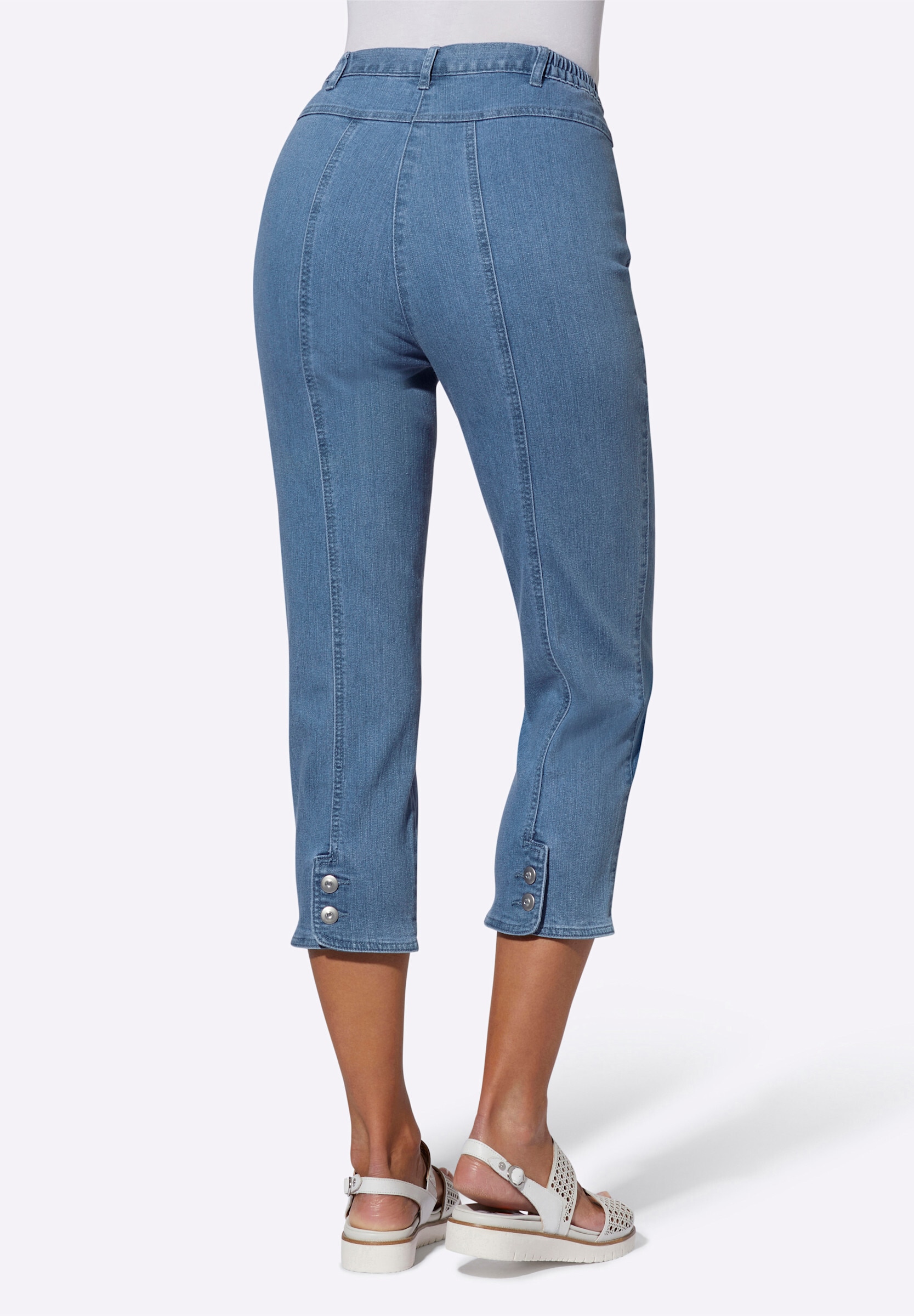 Witt Bequeme Jeans »7/8-Hose 7/8-Jeans mit Schmuckknöpfen«