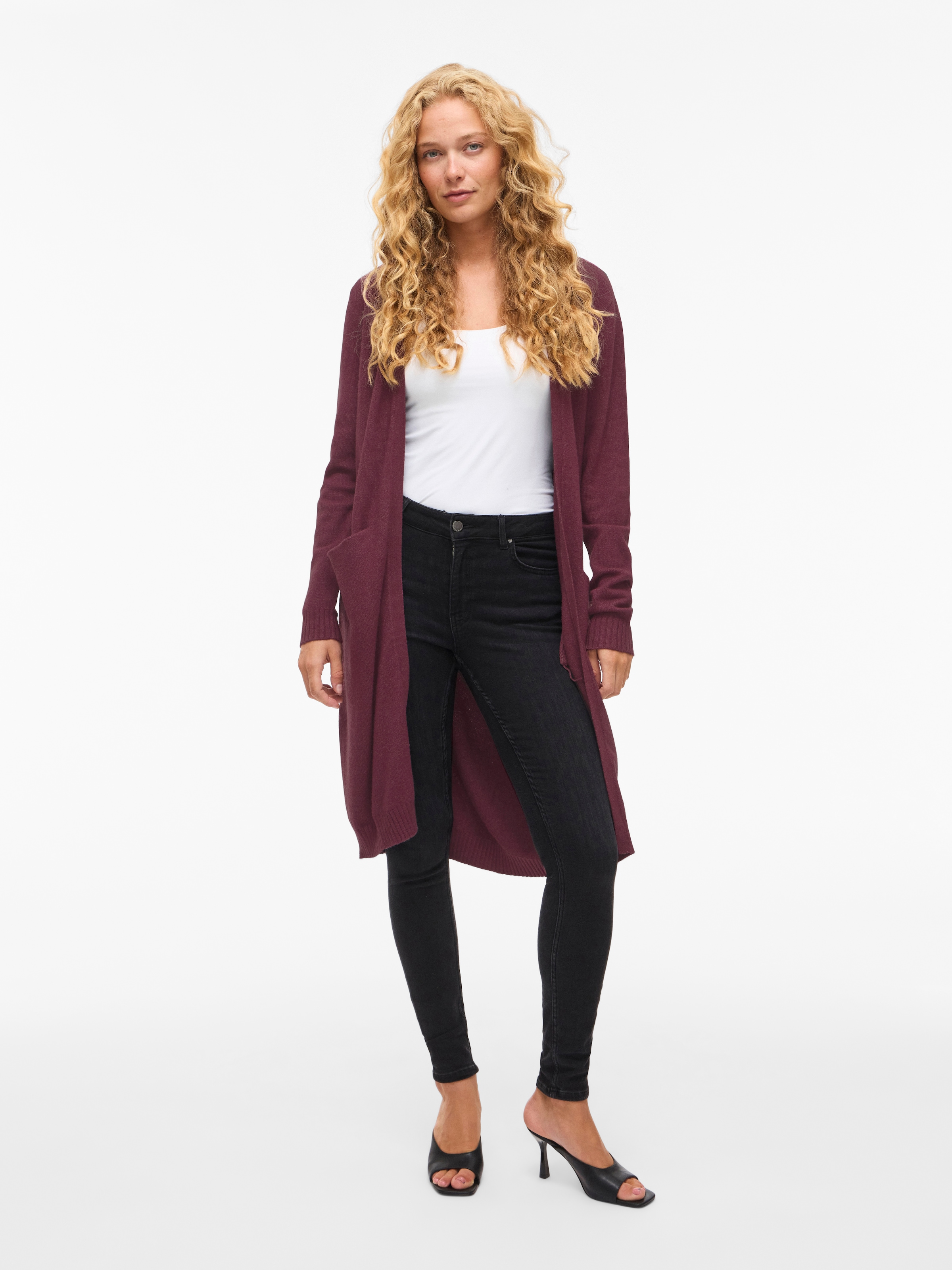 Vila Longstrickjacke »VIRIL LONG L/S  KNIT CARDIGAN - NOOS« Viskosemischung, regular fit