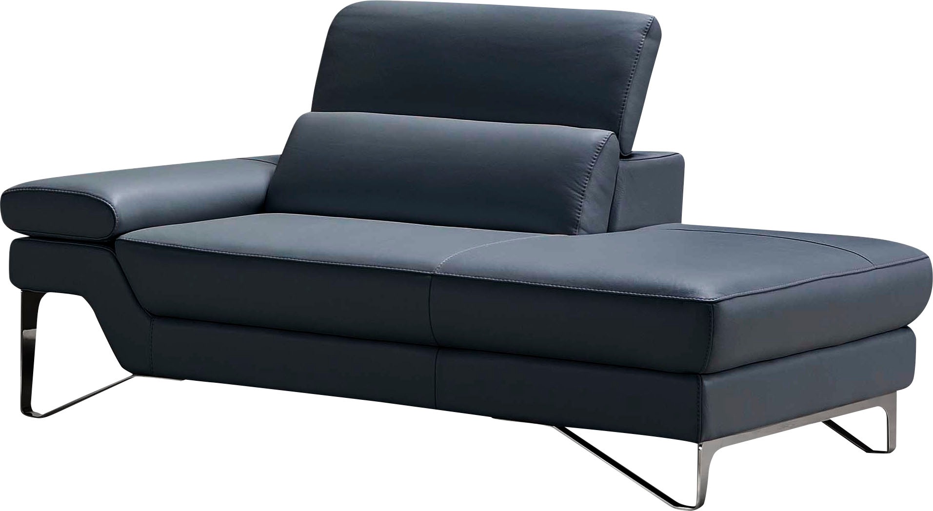 Egoitaliano Ottomane »Princess, elegantes Designsofa mit erstklassigem Sitzkomfort,«, inkl. verstellbarem Kopfteil und edle Designmetallfüße