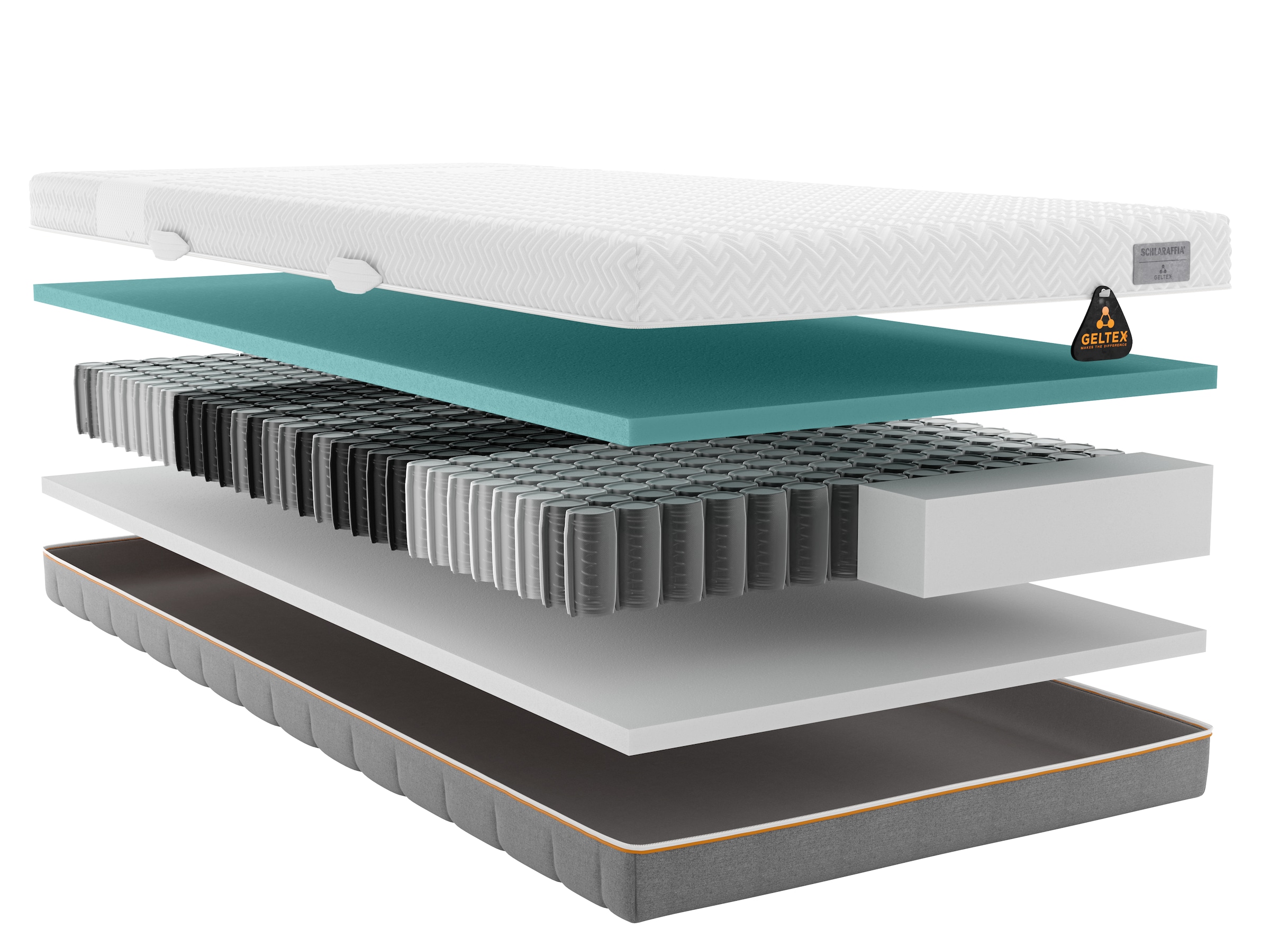 Schlaraffia Taschenfederkernmatratze »GELTEX® Quantum Touch Next 220 TFK«, 22 cm hoch, Raumgewicht: 45 kg/m³, 420 Federn, (1 St.), in vielen Größen 90x200, 140x200 und auch in Sondergrößen erhältlich!
