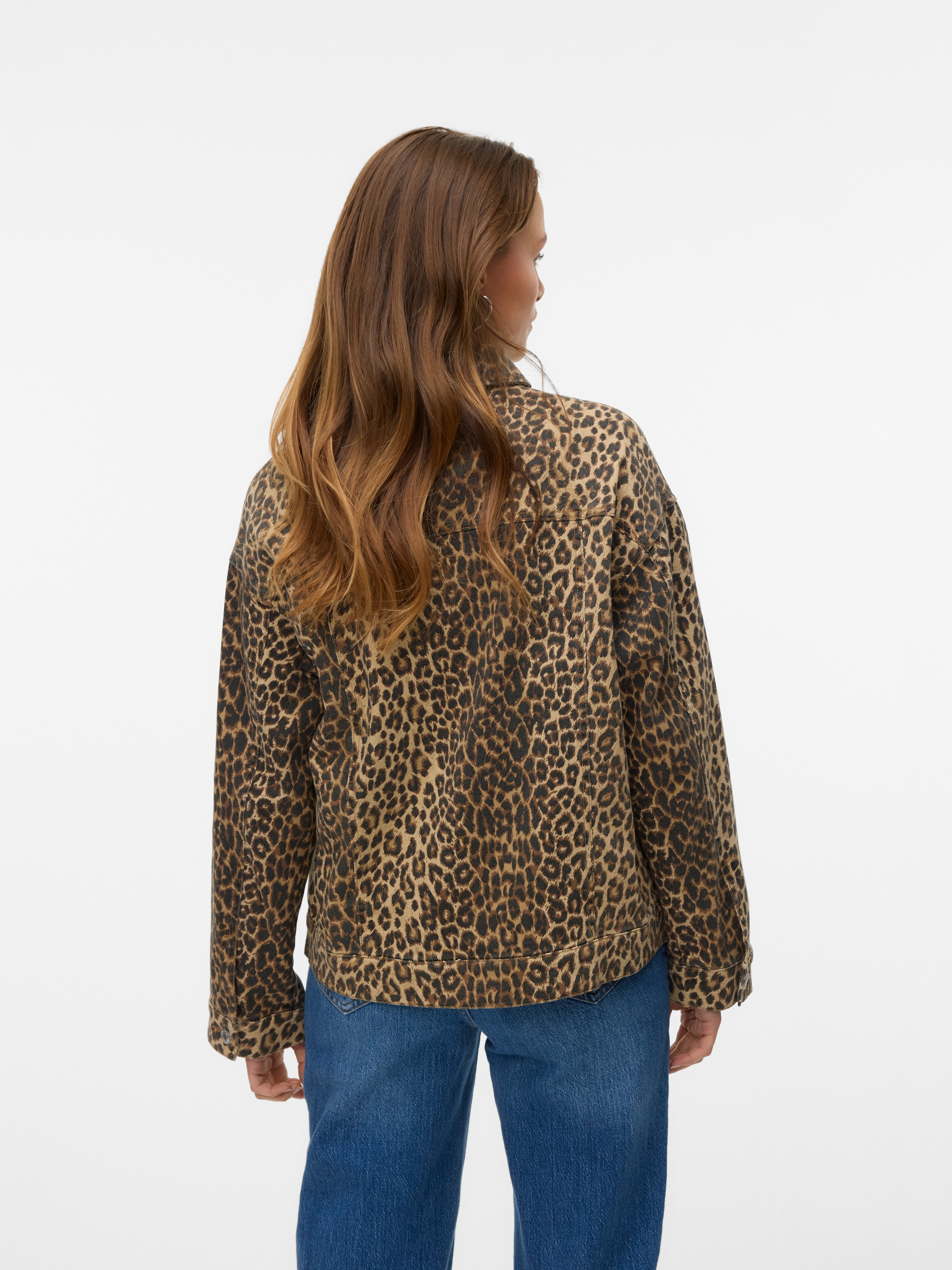 Vero Moda Kurzjacke »VMTESSA LS OVERSIZE DNM AOP JACKET NOOS« mit Animal-Print