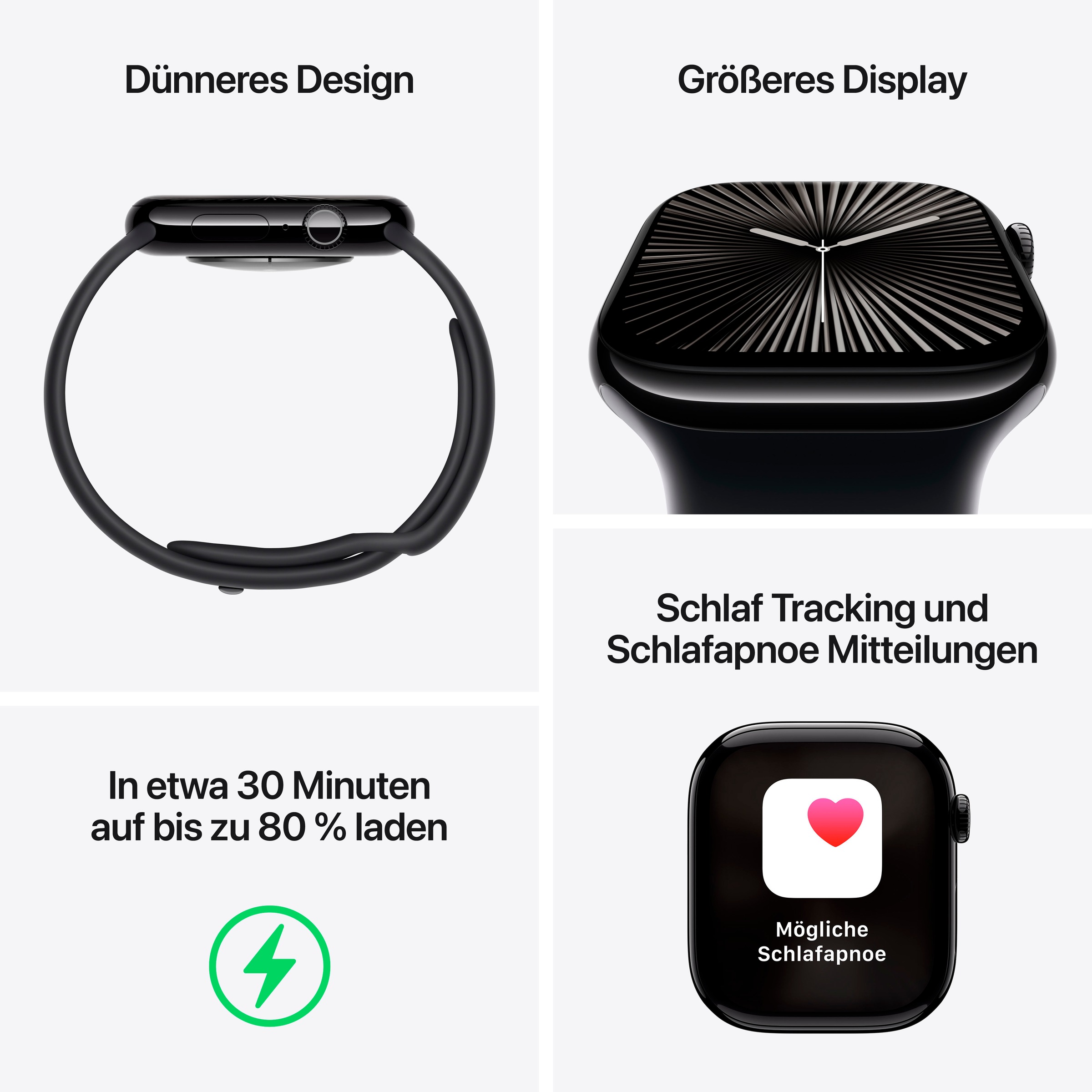 Apple Smartwatch »Watch Series 10 Aluminium«(42) Watch OS 11