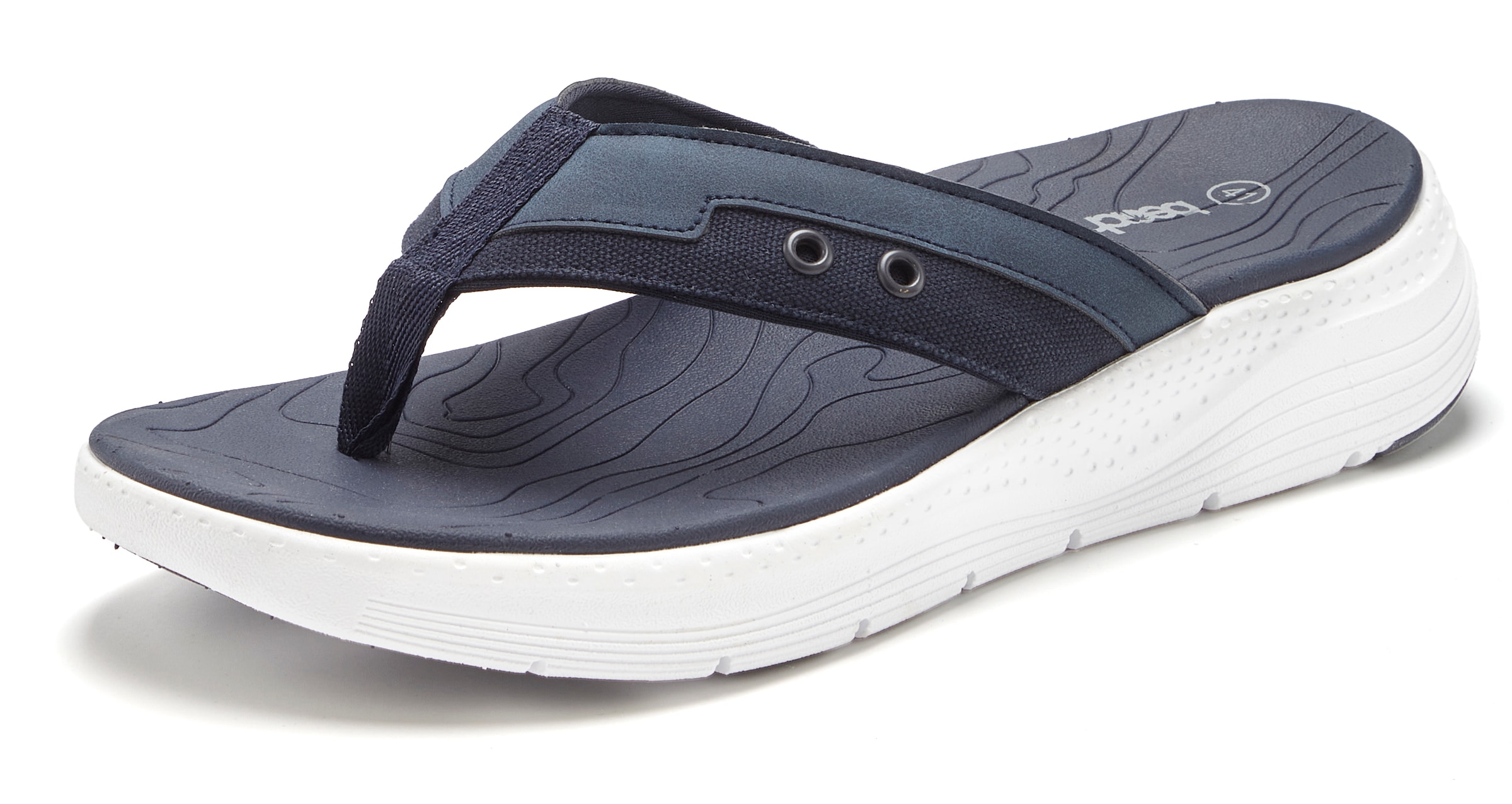 Beachtime Badezehentrenner »Badelatsche, Flip Flop, Sommerschuhe, Badepantolette, Badeschlappe«  NEU Pantolette mit wasserabweisender und leichter Sohle VEGAN