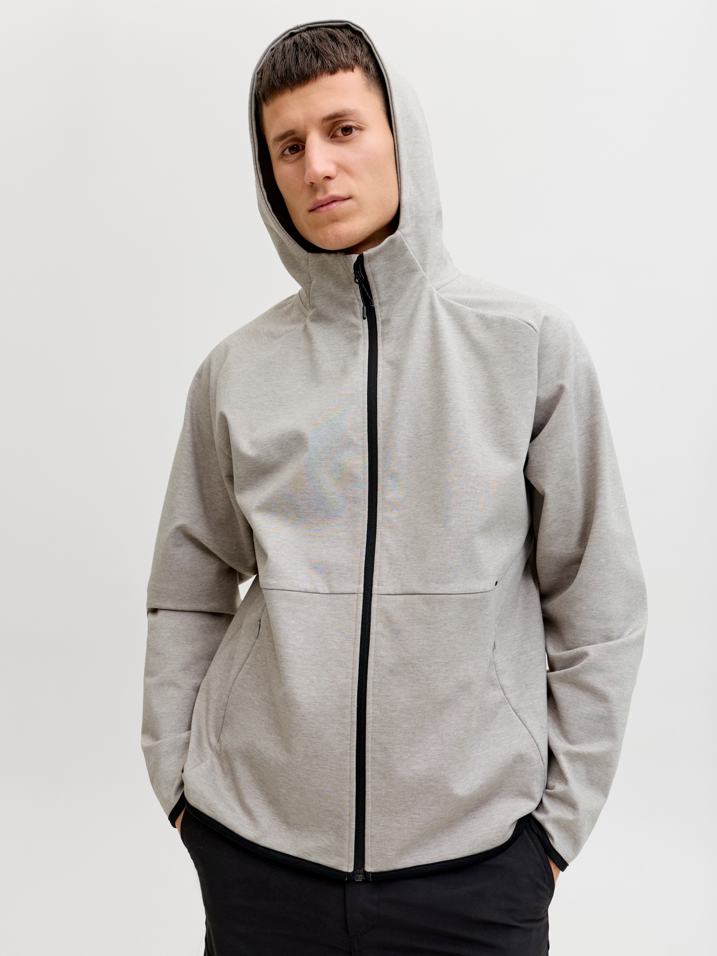 Jack & Jones Sweatshirt »JJEBASE SWEAT ZIP HOOD SN«, mit Kaputze

