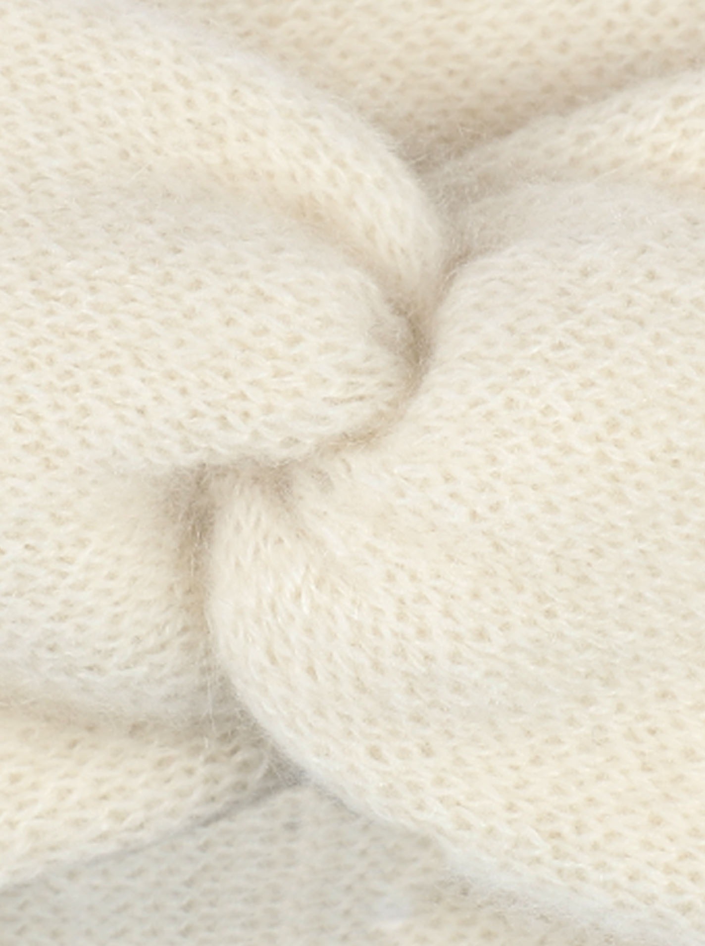 Zwillingsherz Stirnband »"Classic"« Knoten vorn, Cashmere, Feinstrick