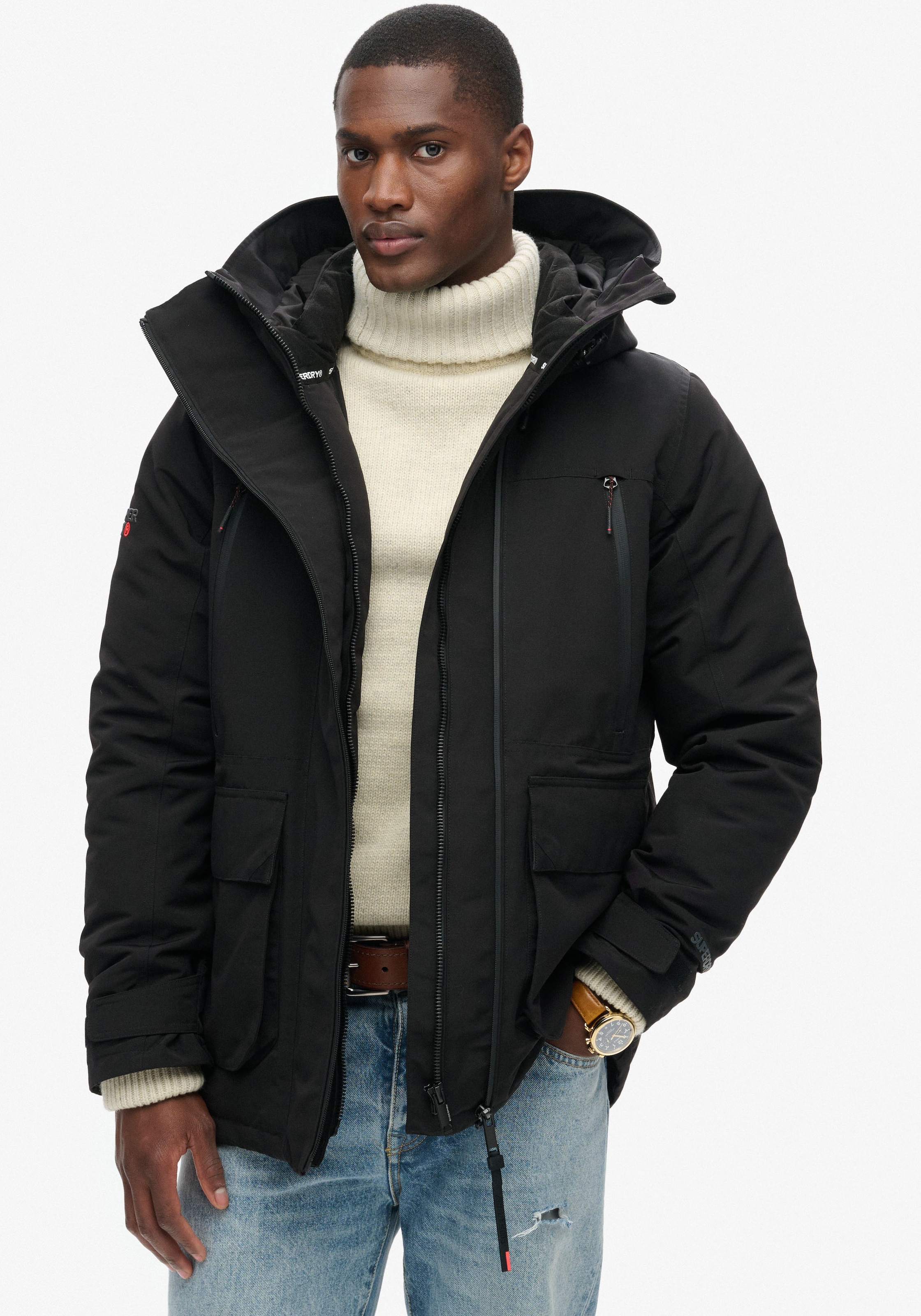 Superdry Outdoorjacke »HOOD ULTIMATE EMB WINDBREAKER«, mit Kapuze