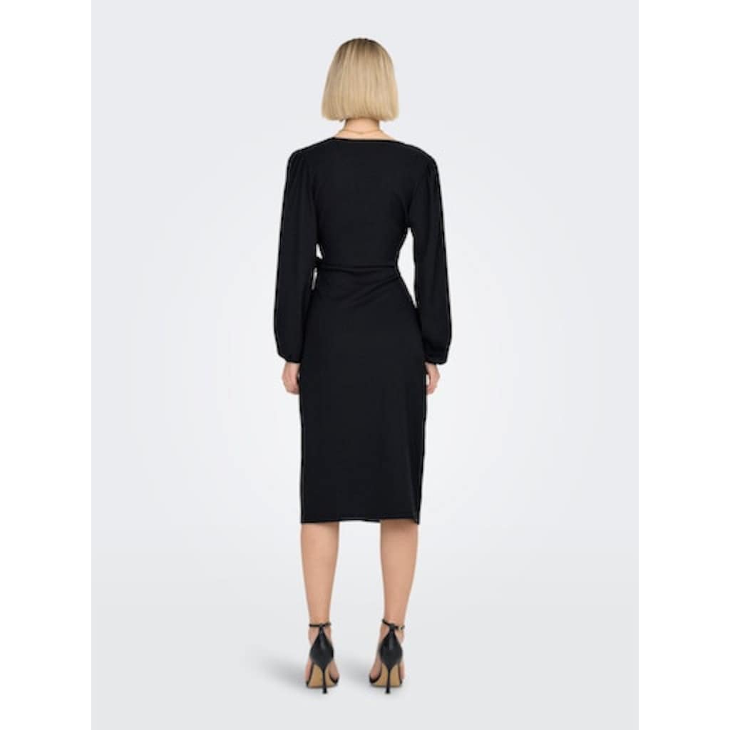 ONLY Midikleid »ONLMERLE L/S WRAP MIDI DRESS JRS«