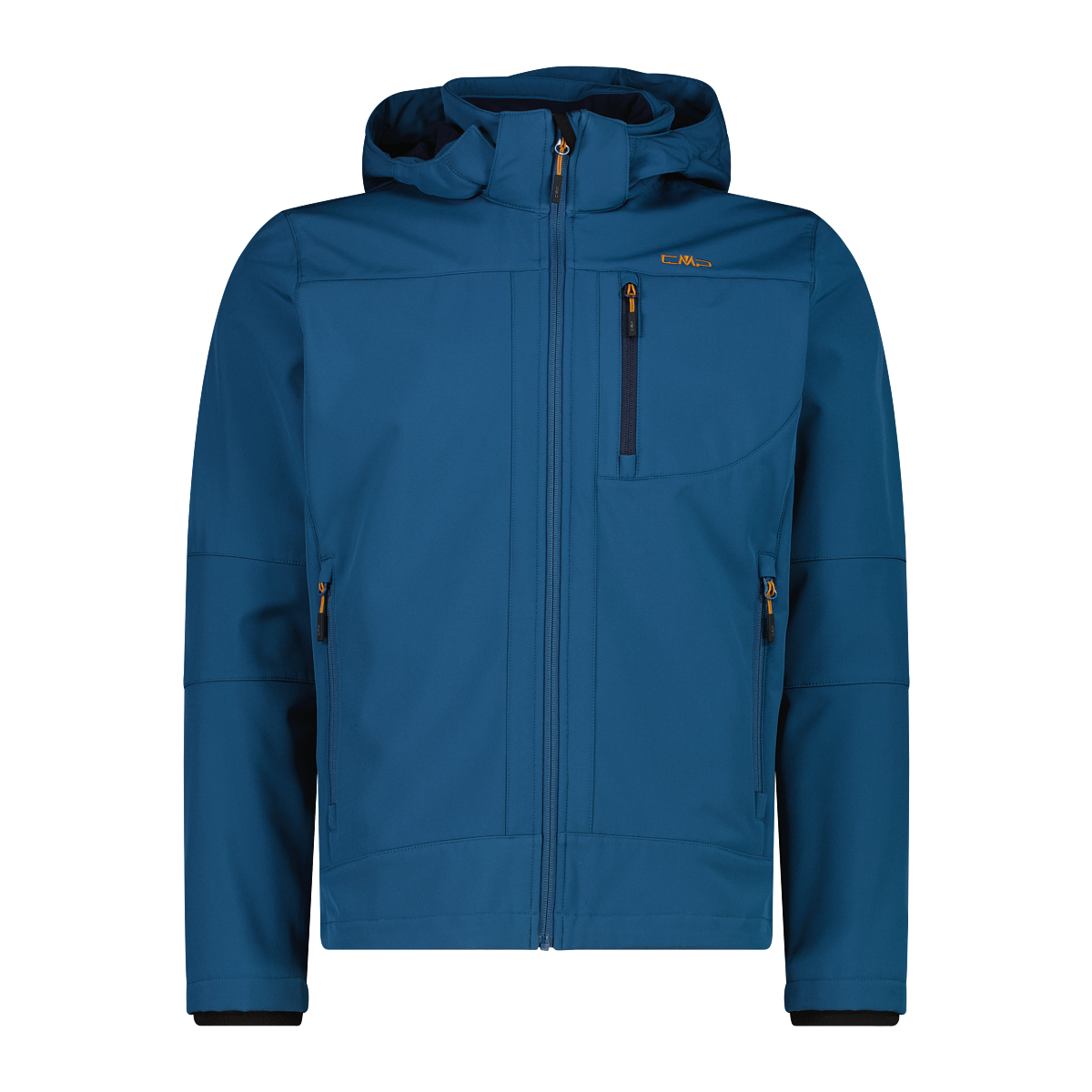 CMP Softshelljacke mit Kapuze Wasserabweisend & Winddicht & Atmungsaktiv, Übergangsjacke