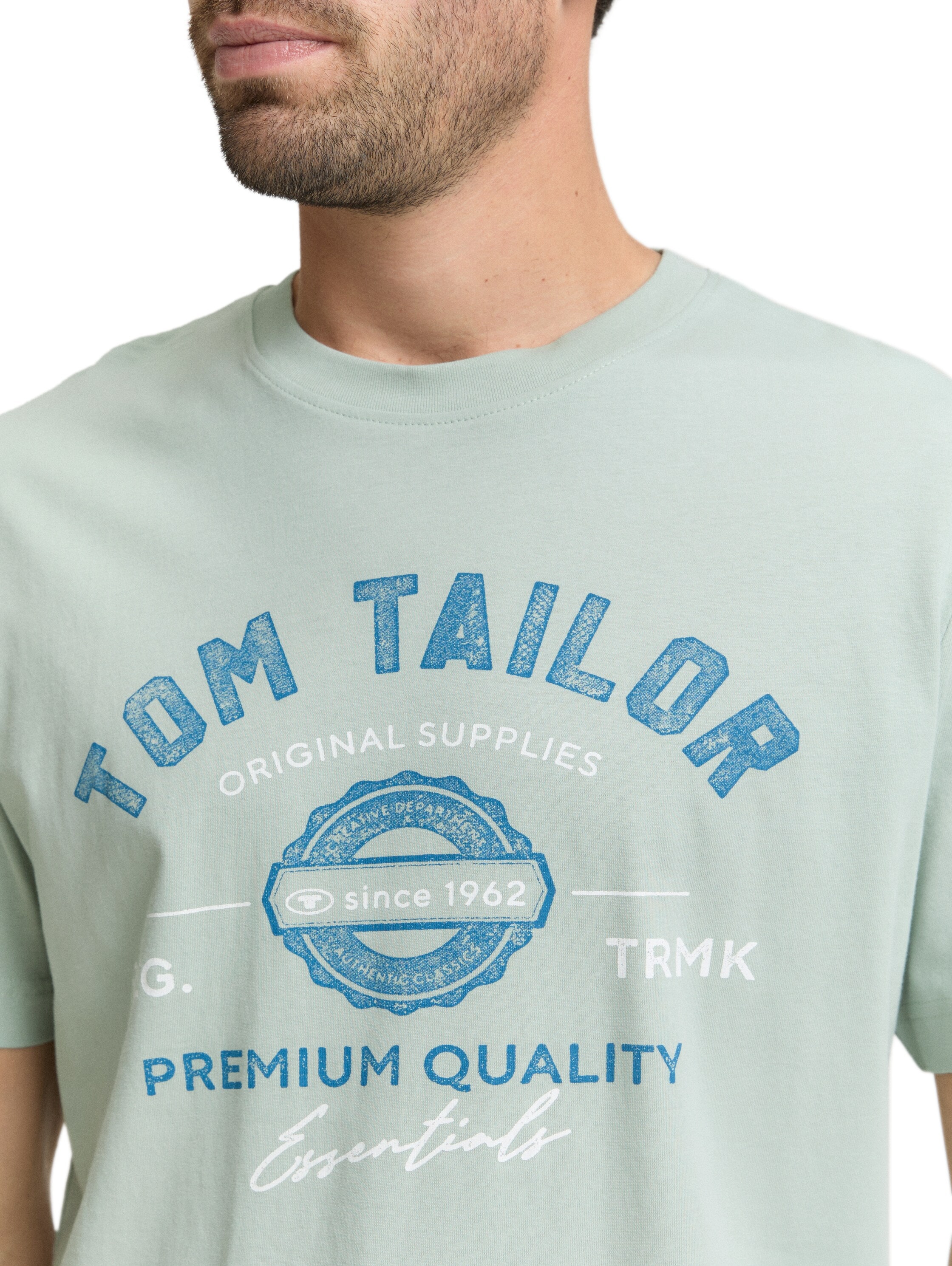 TOM TAILOR T-Shirt mit großem Logofrontprint