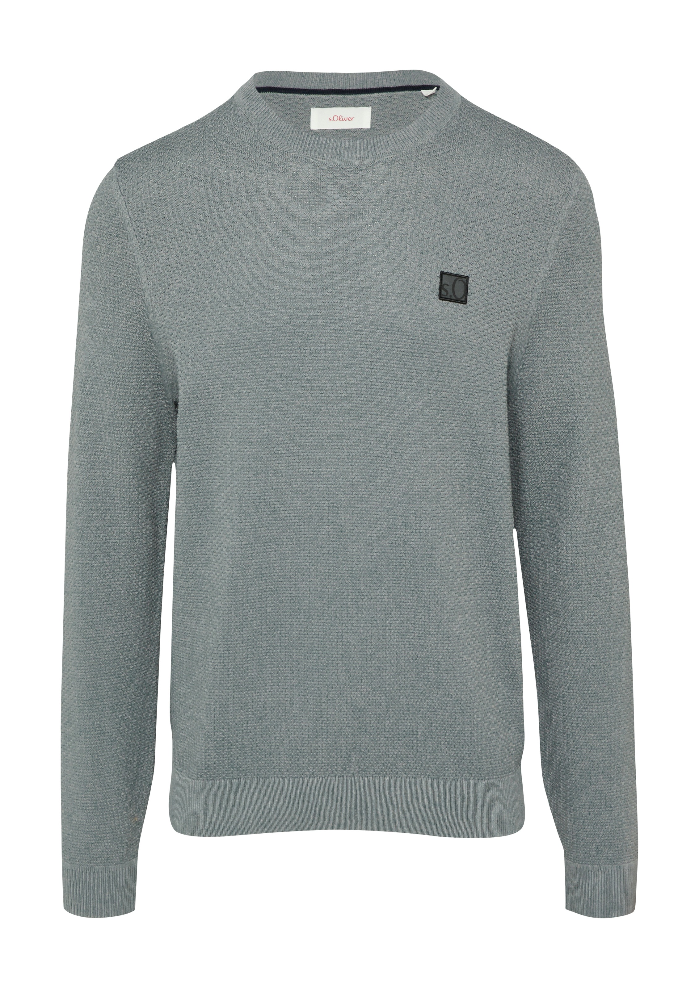 s.Oliver Strickpullover, Rundhals, in Struktur-Optik