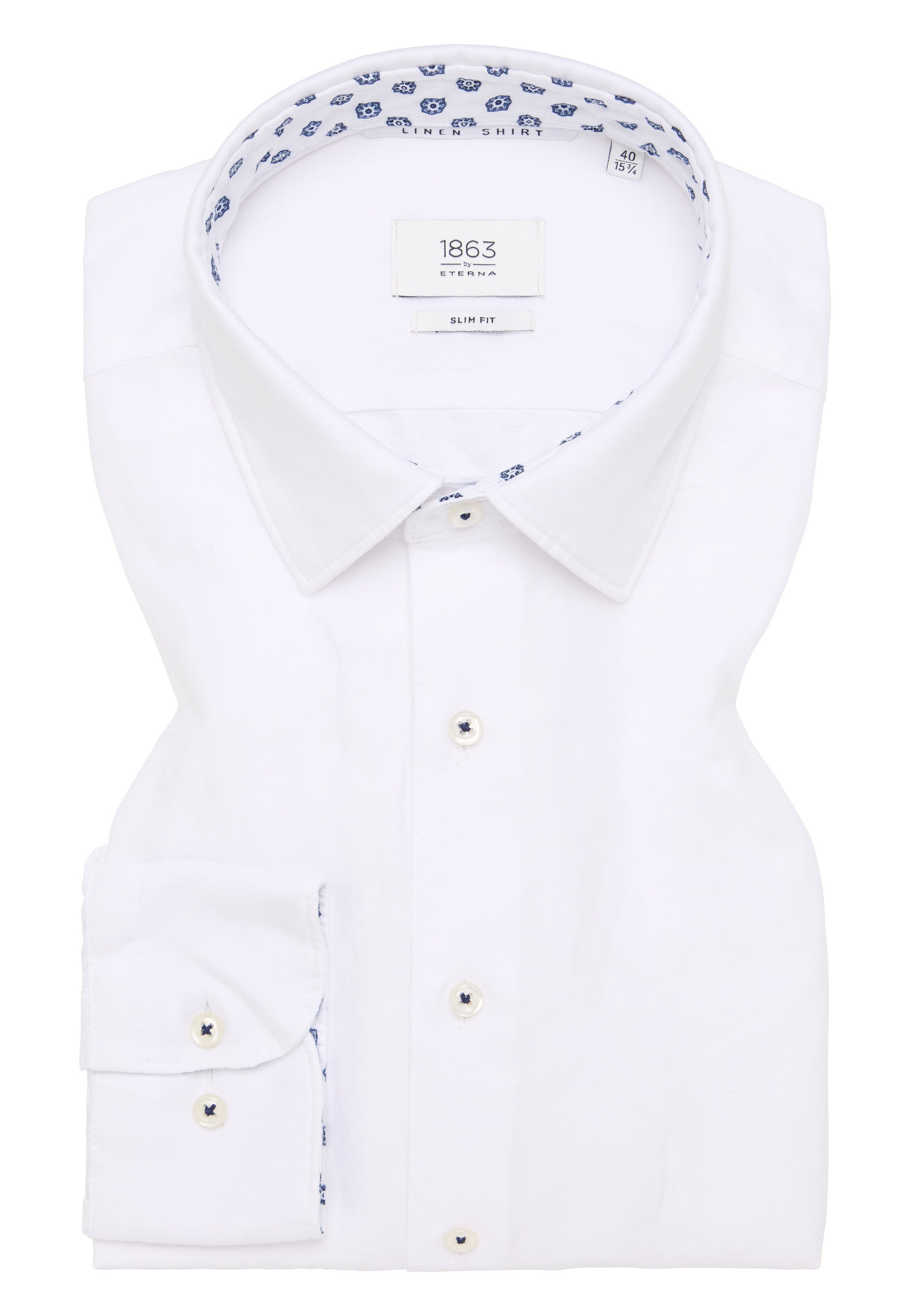 Eterna Langarmhemd »SLIM FIT«, EASY IRON (bügelleicht)