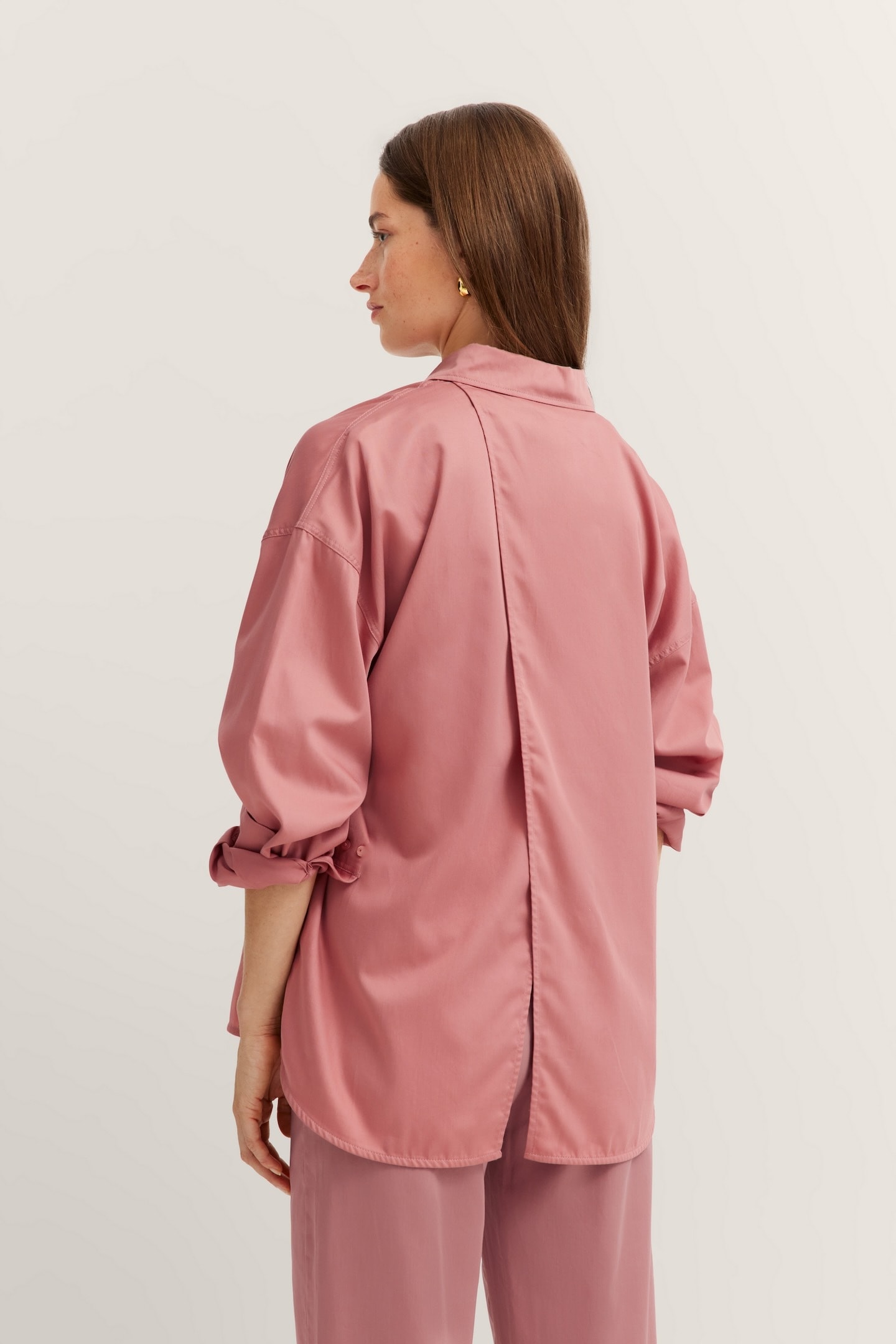 bugatti Hemdbluse, aus Baumwoll-Satin