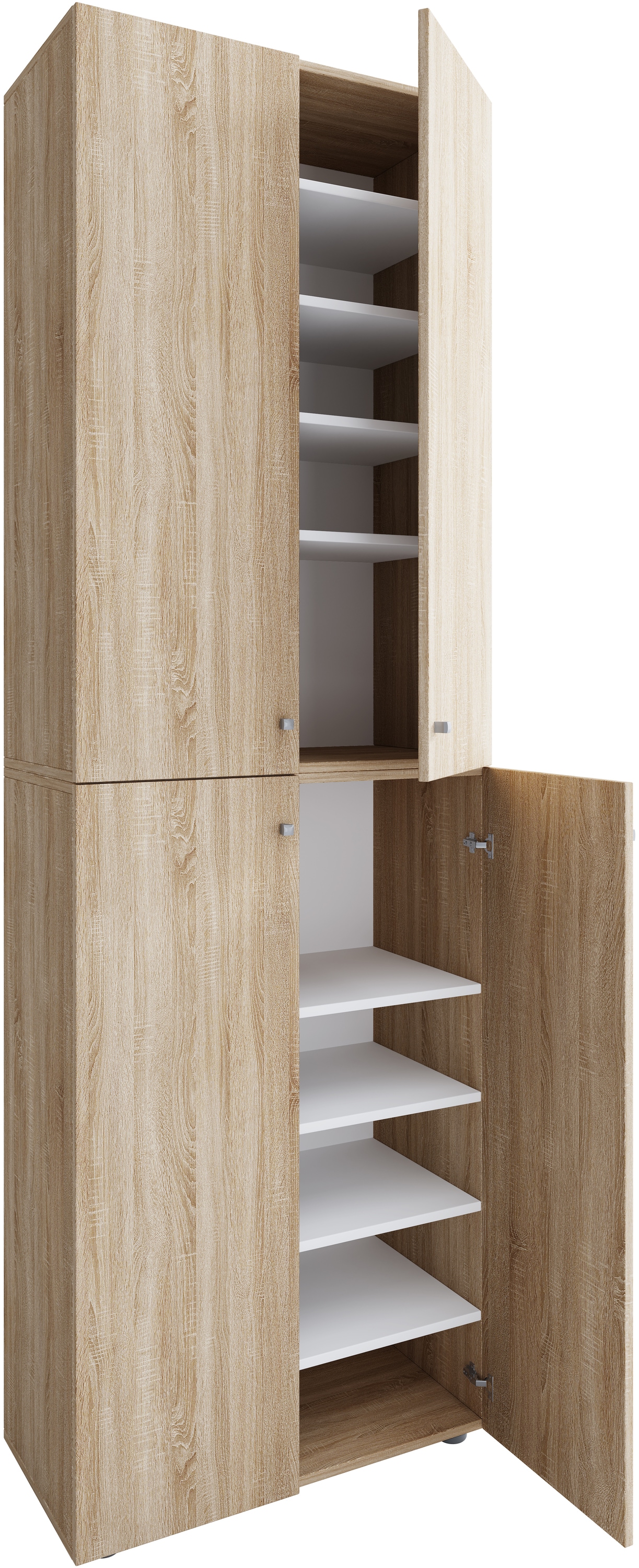 VCM Schuhschrank »VCM XL Holz Großer Schuhschrank Schuhregal Groß Stiefel Dielenmöbel Lona 10 Fächer Drehtüren«, (1 St.)