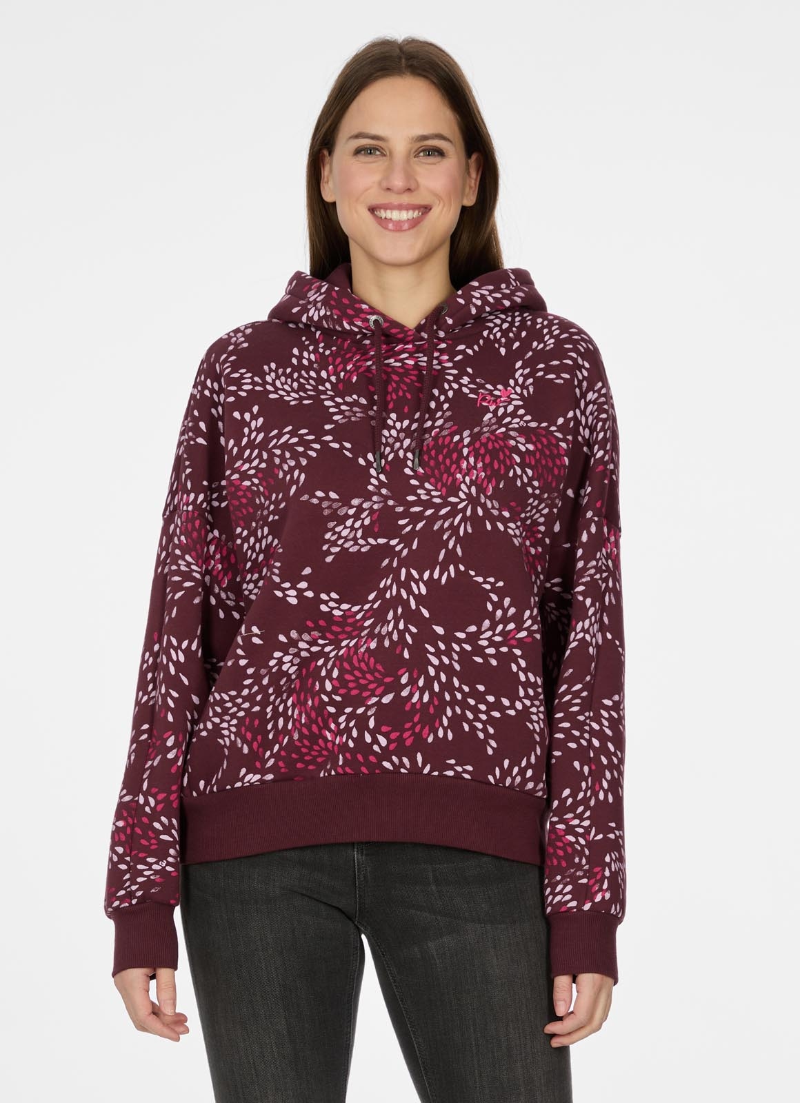 Ragwear Kapuzensweatshirt »PIRRI PRINT«, brushed, elastisch, super softe Qualität mit coolem Allover-Print

