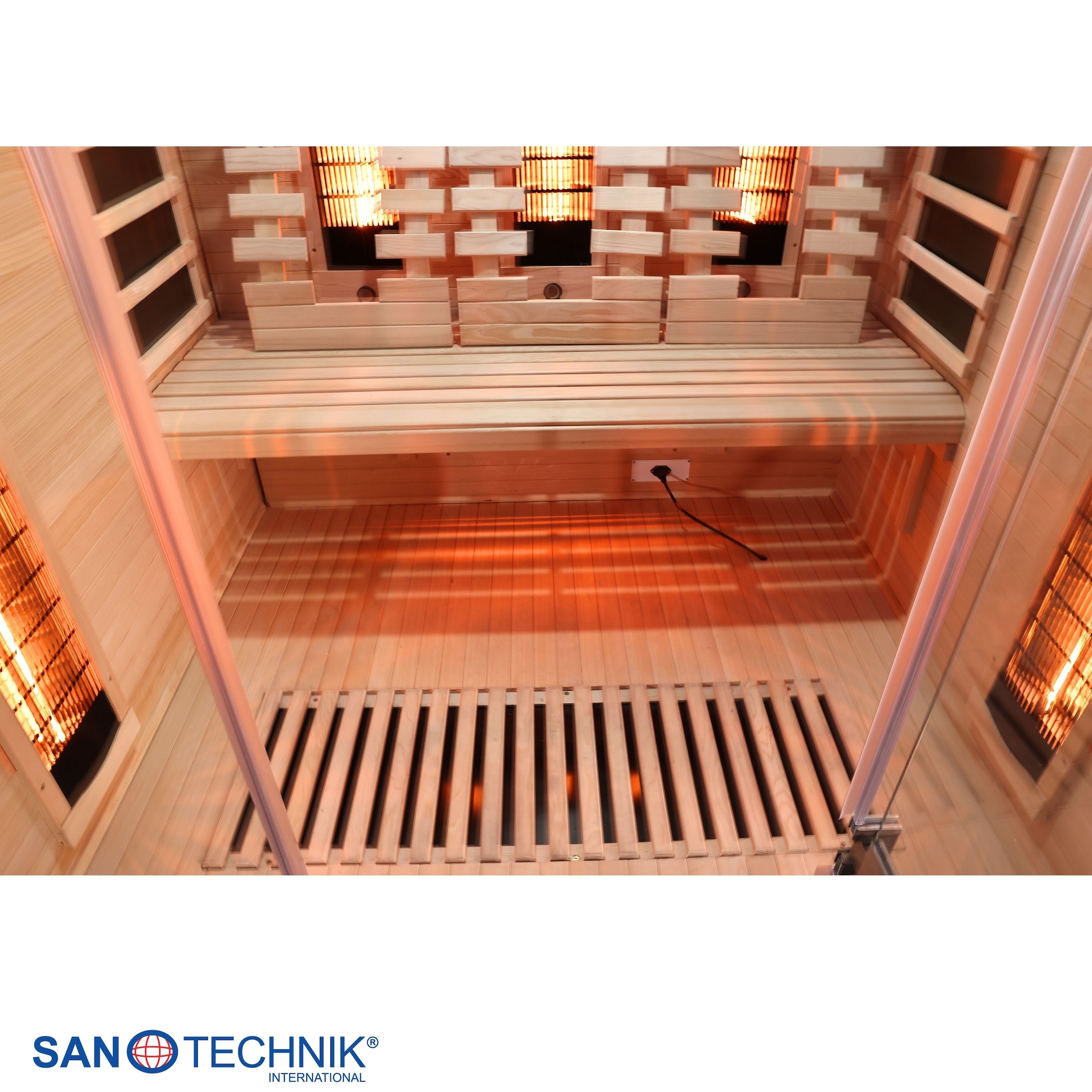 Sanotechnik Infrarotkabine »Infrarotkabine OPEN« 3 Pers; 150x120x200cm; 6 Vollspektrumstrahler, 3 Carbonheizplatten