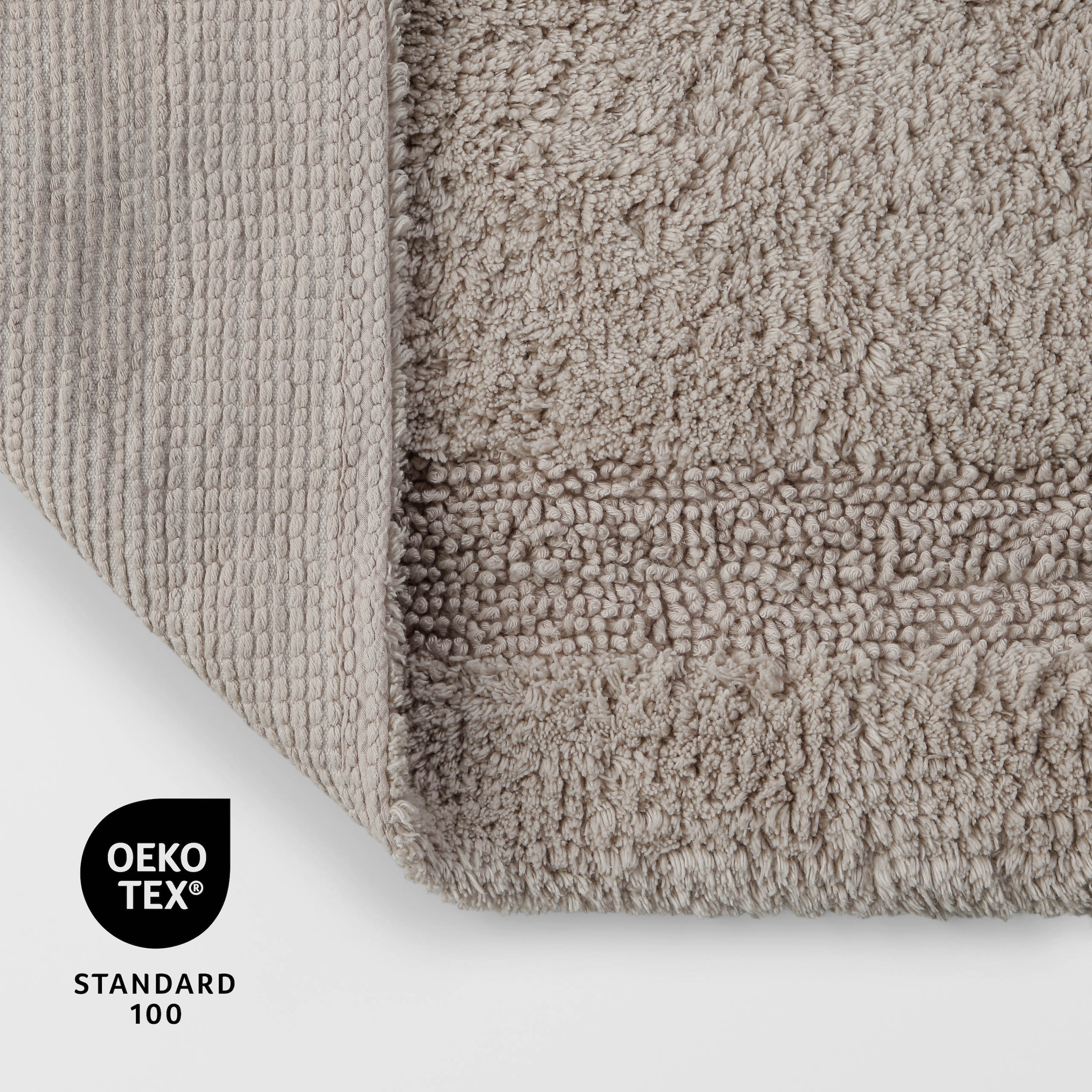 OTTO home Badematte »Meellor« Höhe 20 mm Badteppich, getuftet, modern, Uni, antirutsch, flauschig, Baumwolle