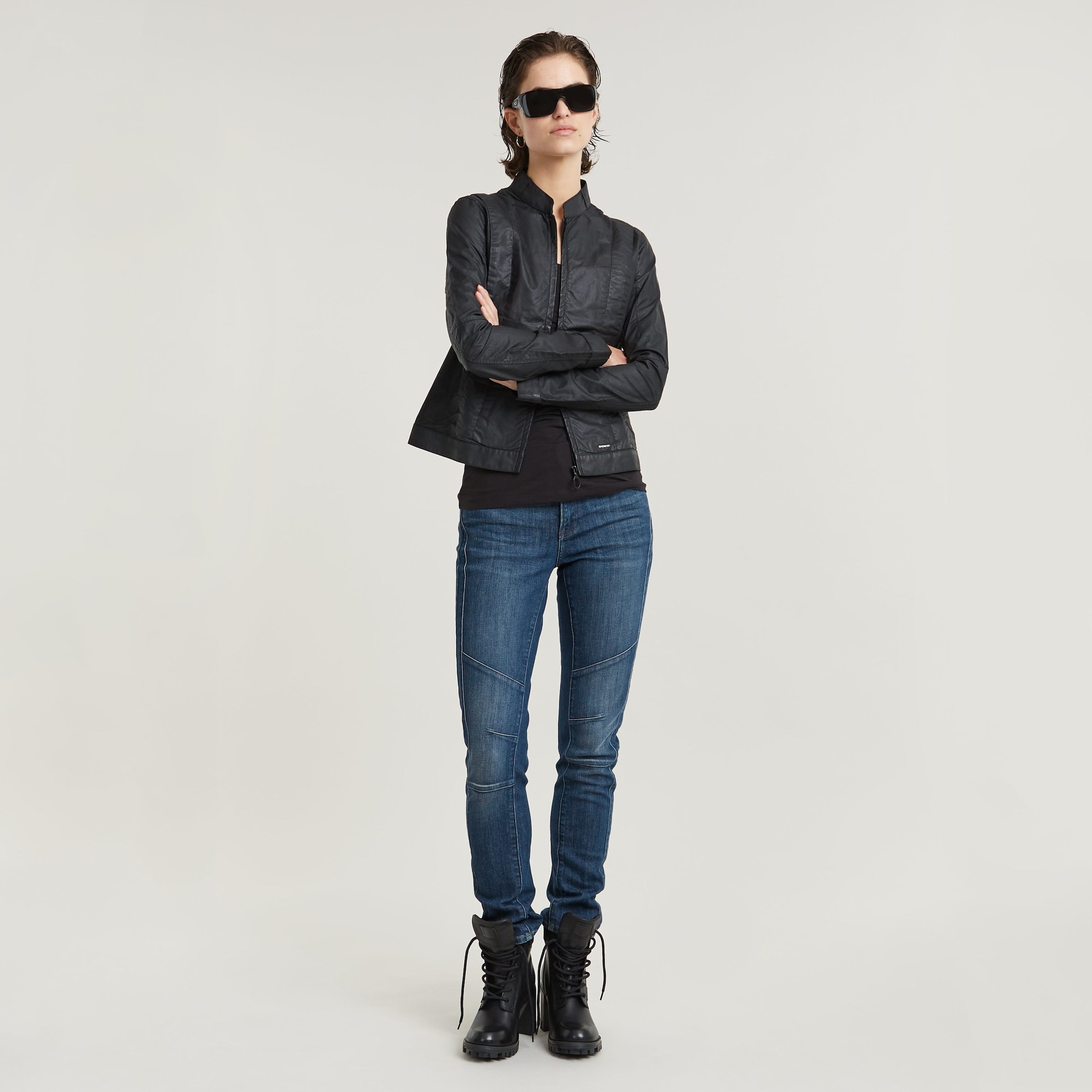 G-STAR Bikerjeans »Ace 2.0 Biker Slim Straight Wmn«