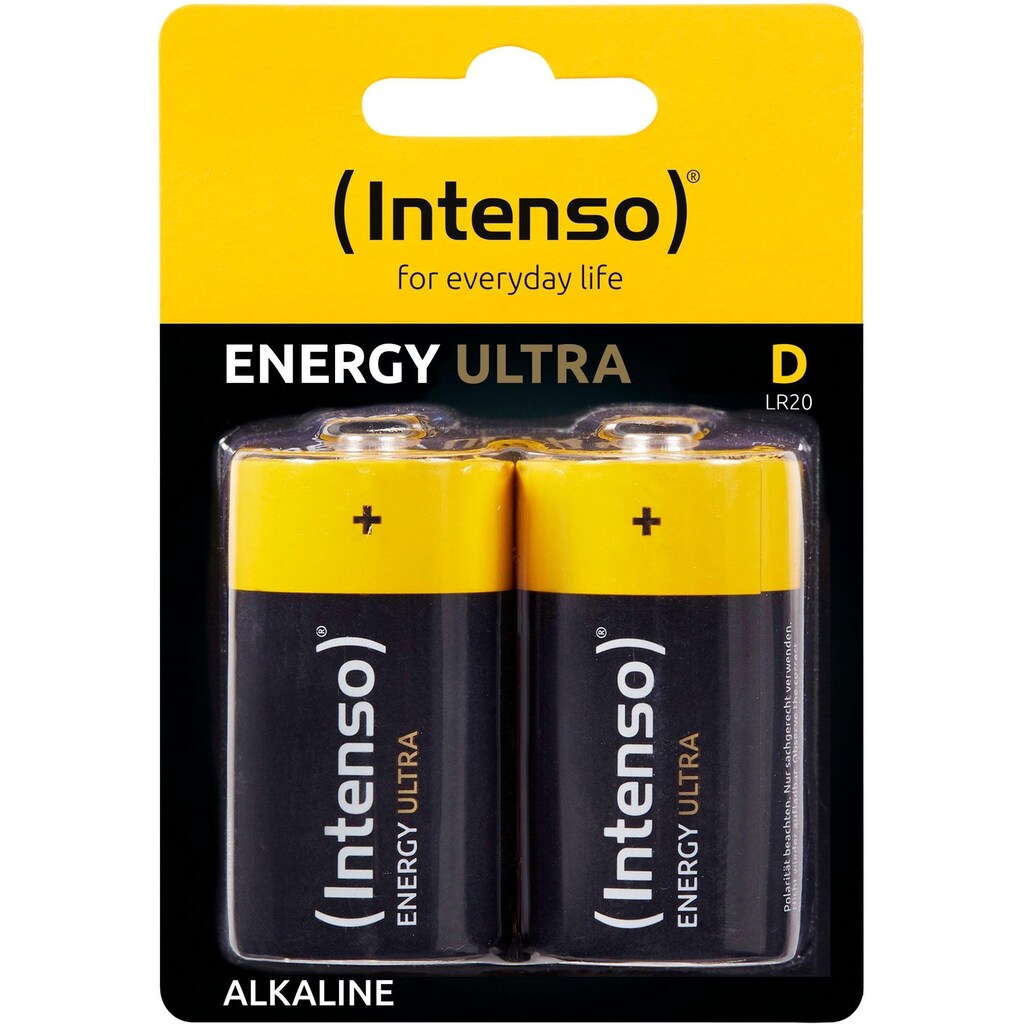Intenso Batterie »2er Pack Energy Ultra D LR20«, (2 St.)