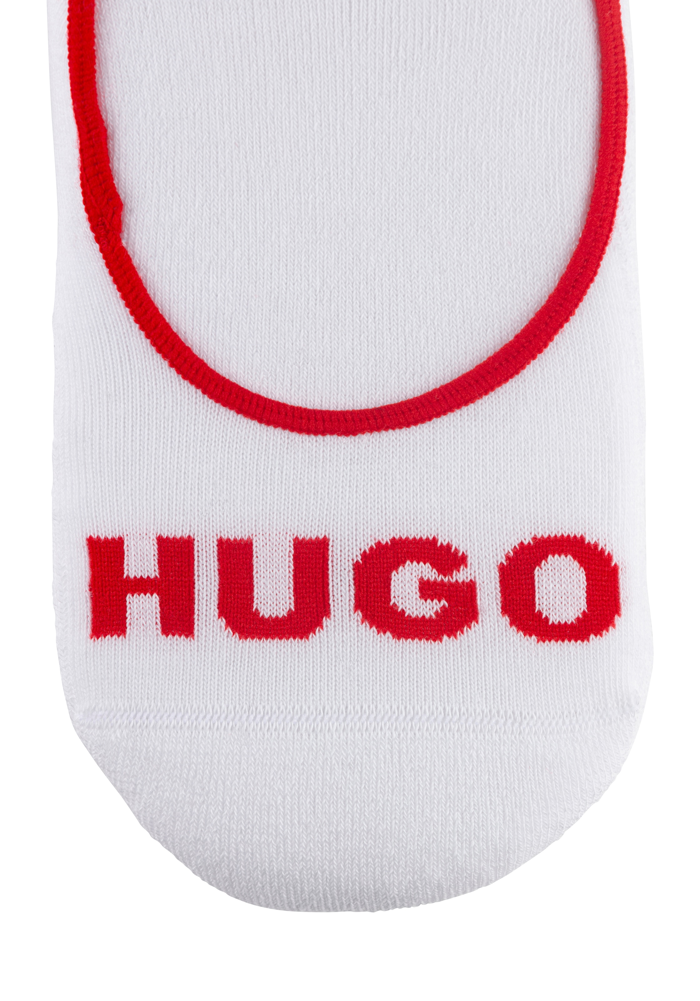 HUGO Underwear Füßlinge »3P SL PLUSH LOGO CC«, (Packung, 3 Paar, 3er), mit kontrastfarbenem HUGO-Schriftzug