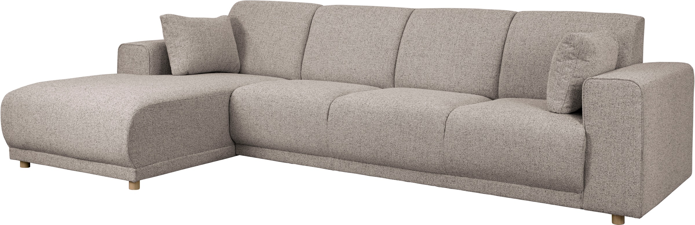 Home affaire Ecksofa »LEMPS wahlweise Recamiere links oder rechts L-Form«, incl. Zierkissen, Stellmaße 297x162 cm