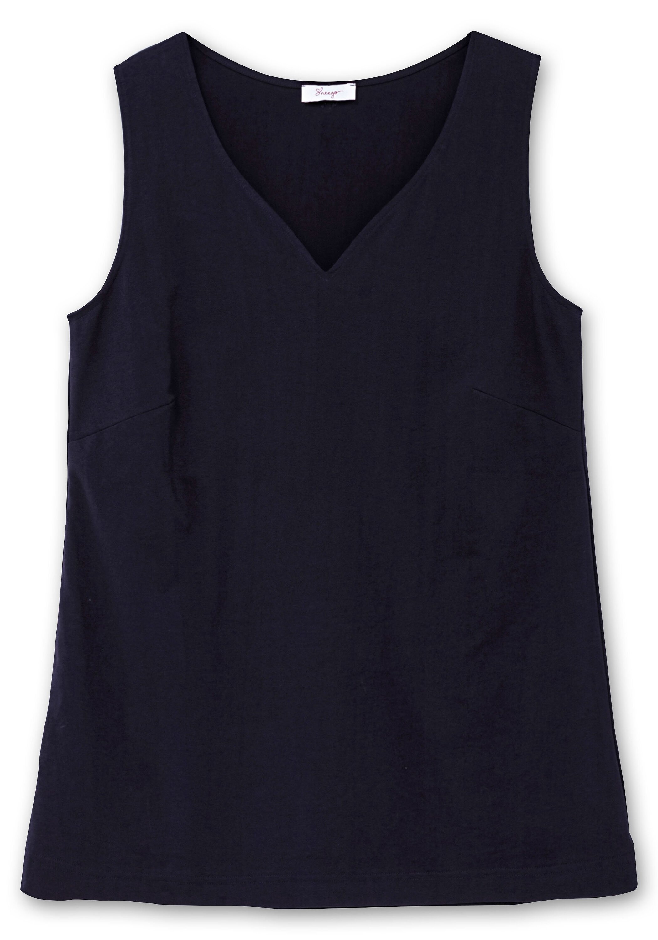 Sheego Tanktop »Doppellagiges Top mit Herzausschnitt«