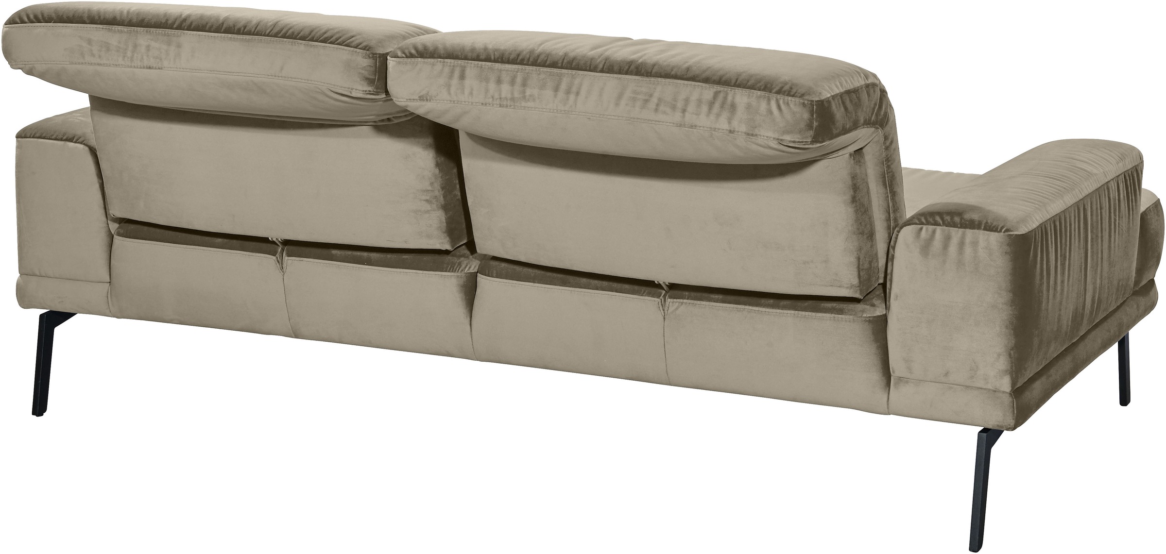 Musterring 3-Sitzer »MR 4580« inkl. Kopf- und Sitztiefenverstellung, Fuß schwarz, B228 x T103 cm