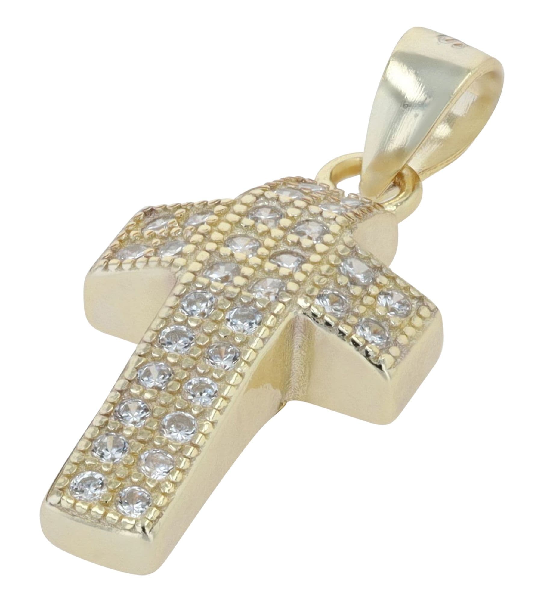 Adelia´s Kreuzanhänger »Damen Anhänger ¿ Kreuz Kreuzanhänger aus 925 Silber mit Zirkonia«