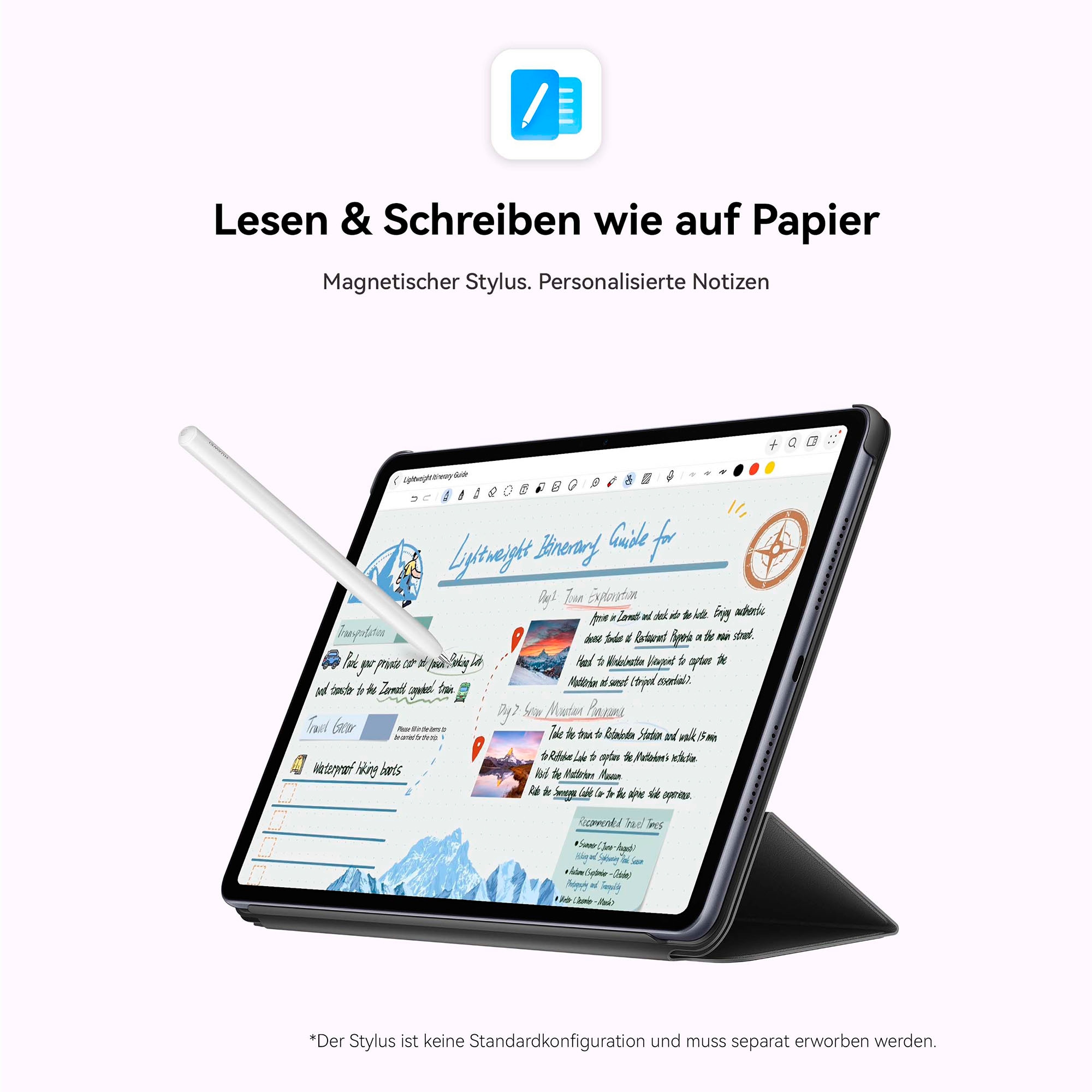 Huawei Tablet »MatePad 11.5 (8+256 GB)«, (29,20 cm / 11,5 Zoll), HarmonyOS, 2.5K, PaperMatte Display, Personalisierte Notizen, 10.100 mAh Akku)